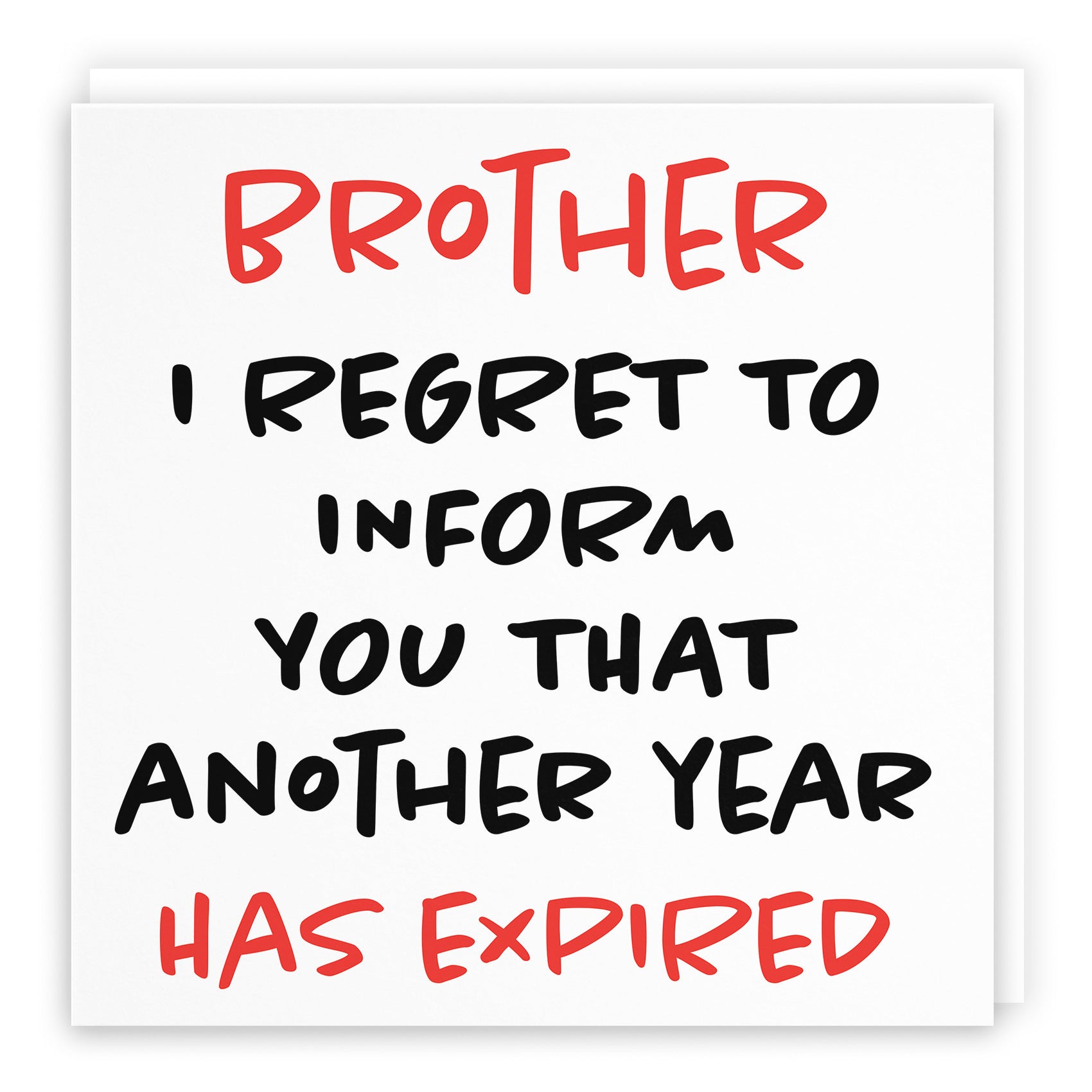 Brother Birthday Card Funny Retro - Default Title (TH03223)