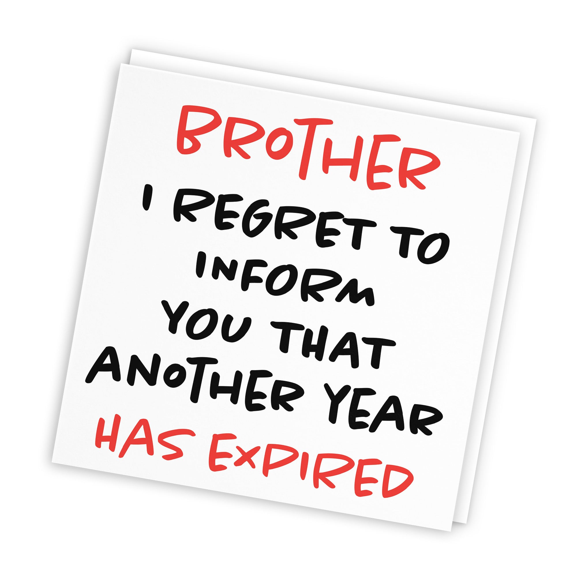Brother Birthday Card Funny Retro - Default Title (TH03223)