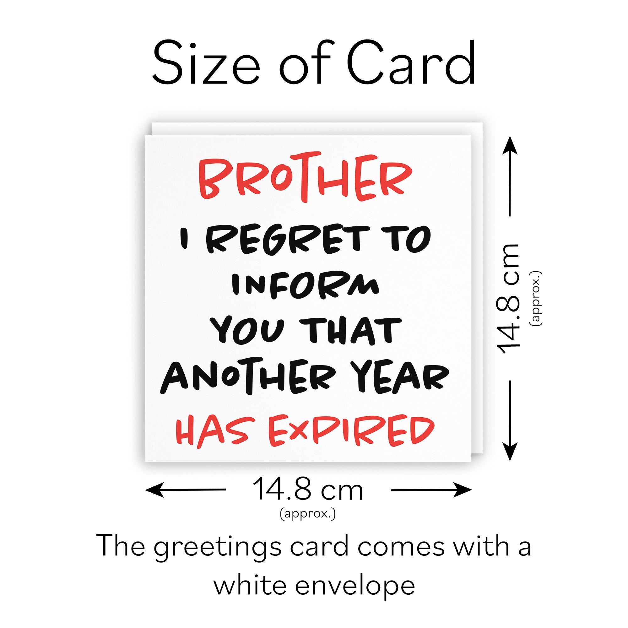 Brother Birthday Card Funny Retro - Default Title (TH03223)