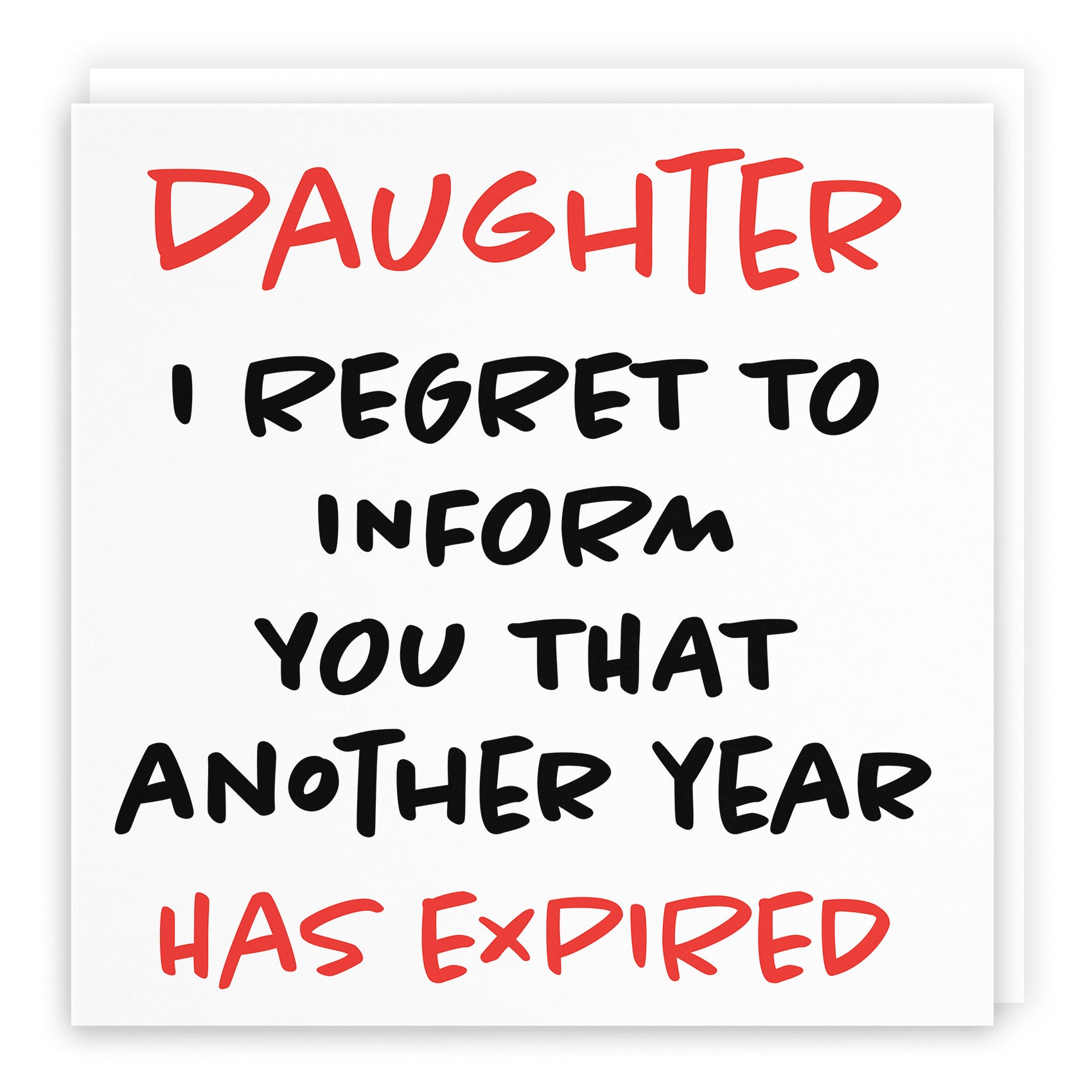Daughter Birthday Card Funny Retro - Default Title (TH03224)