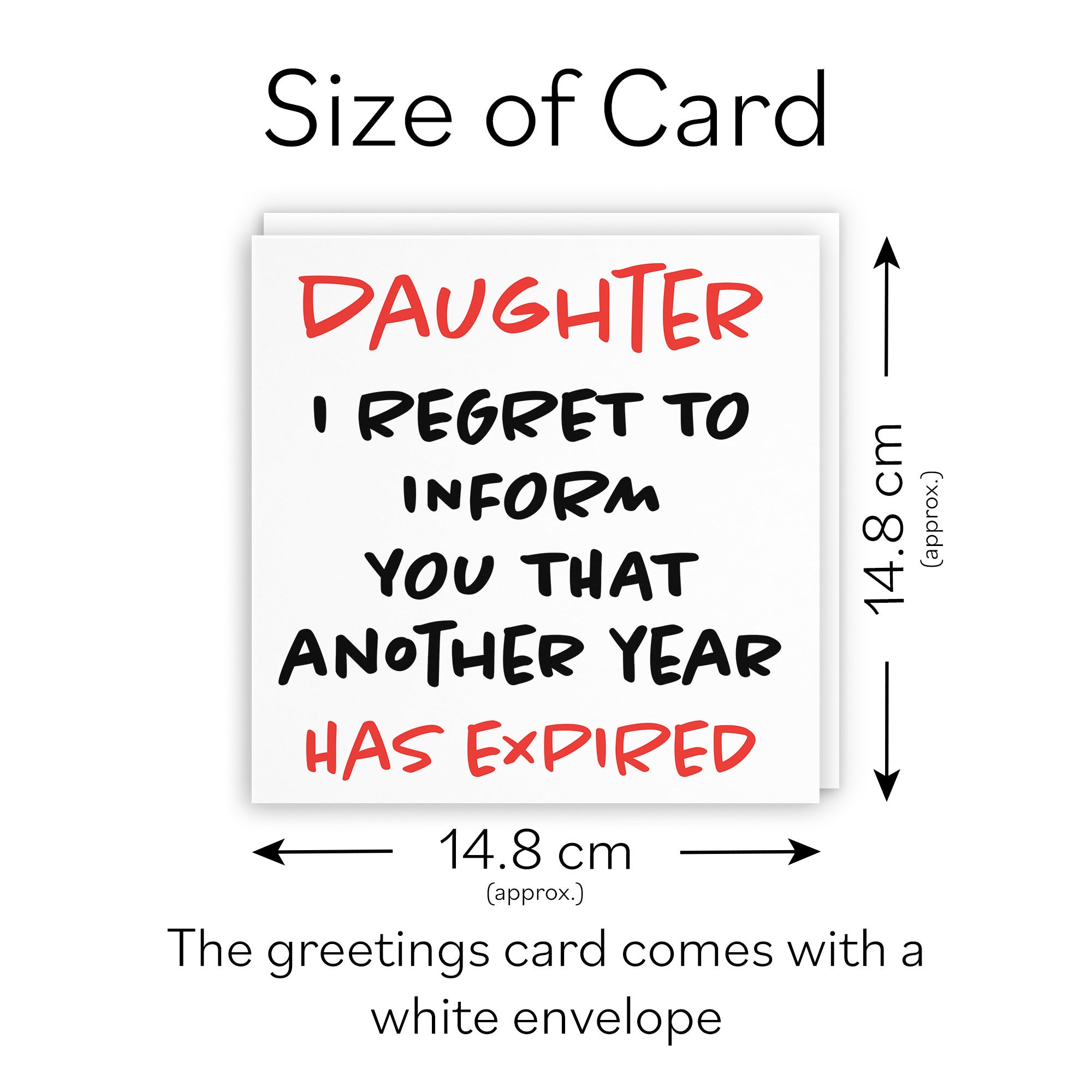 Daughter Birthday Card Funny Retro - Default Title (TH03224)