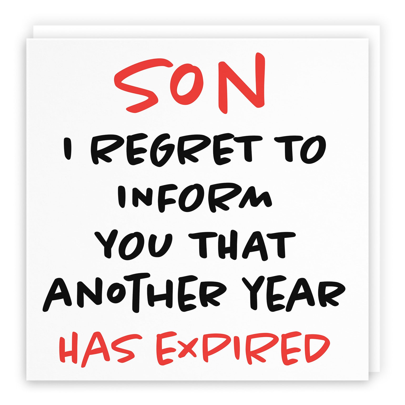 Son Birthday Card Funny Retro - Default Title (TH03225)