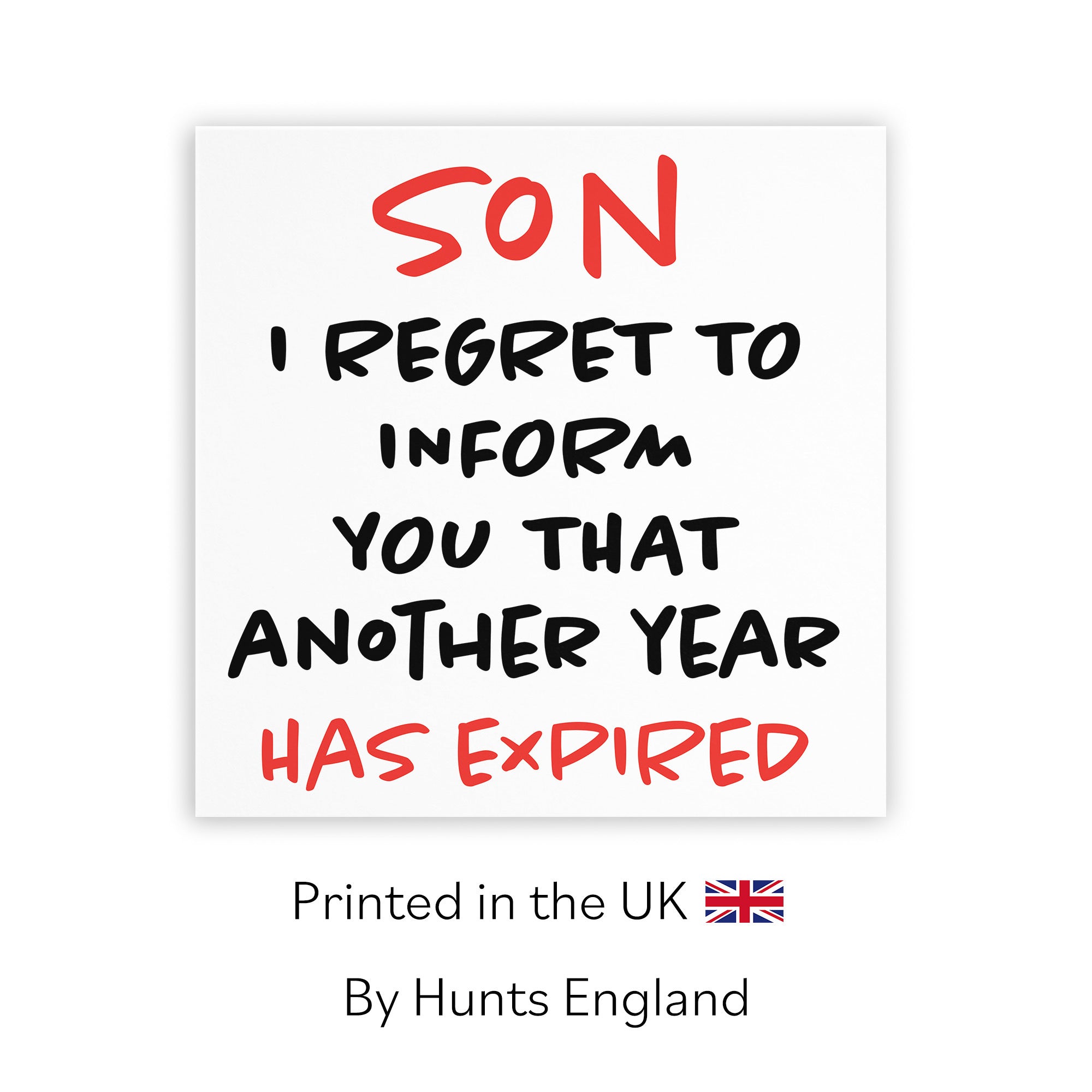 Son Birthday Card Funny Retro - Default Title (TH03225)