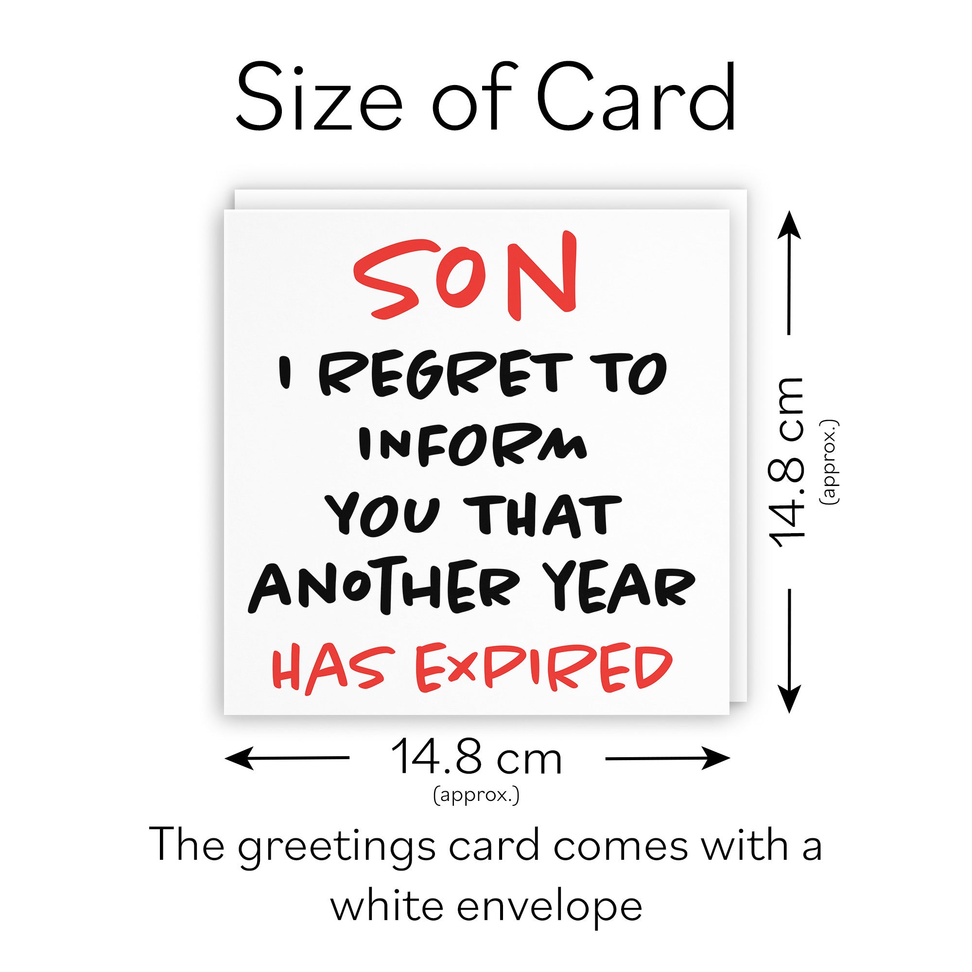 Son Birthday Card Funny Retro - Default Title (TH03225)