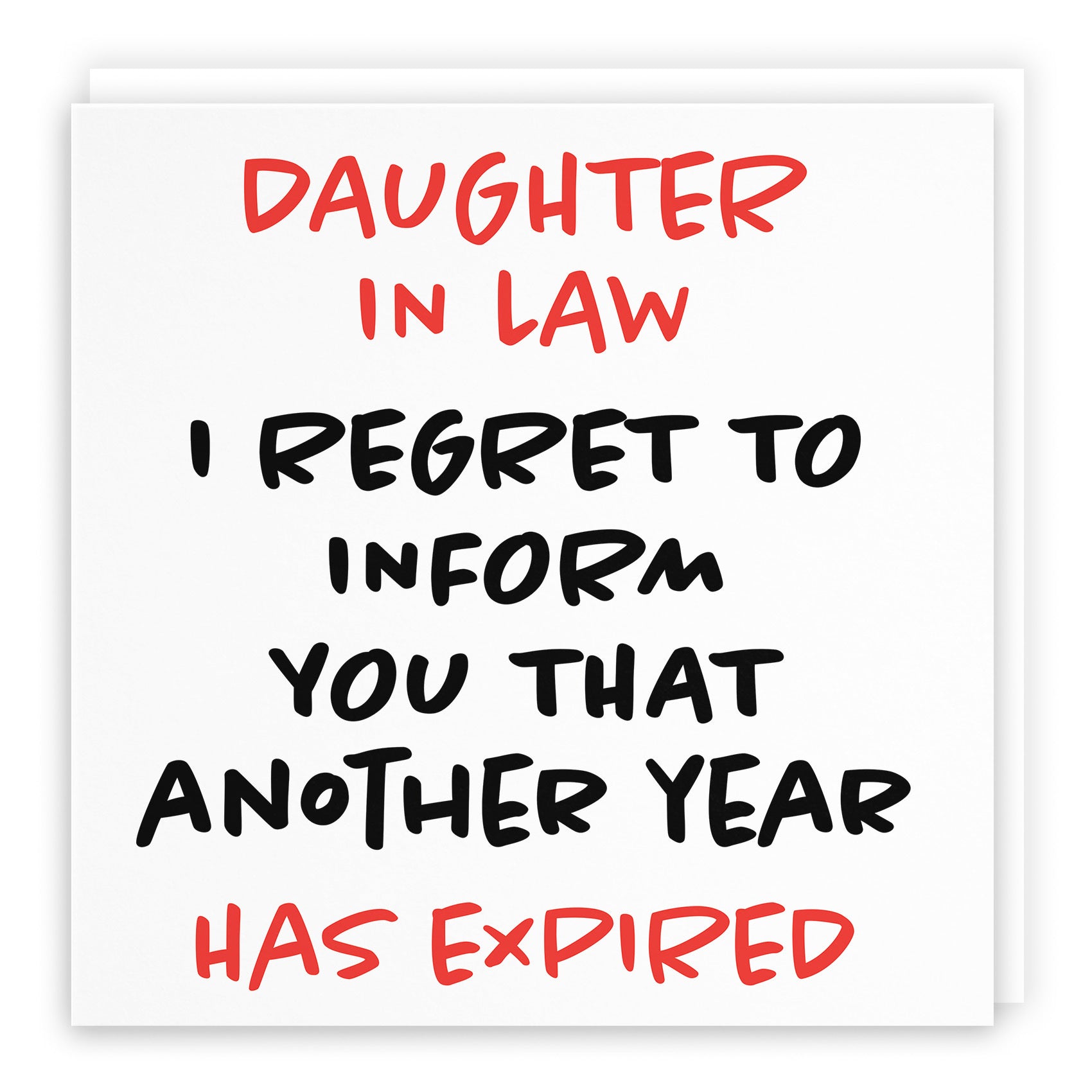 Daughter In Law Birthday Card Funny Retro - Default Title (TH03228)
