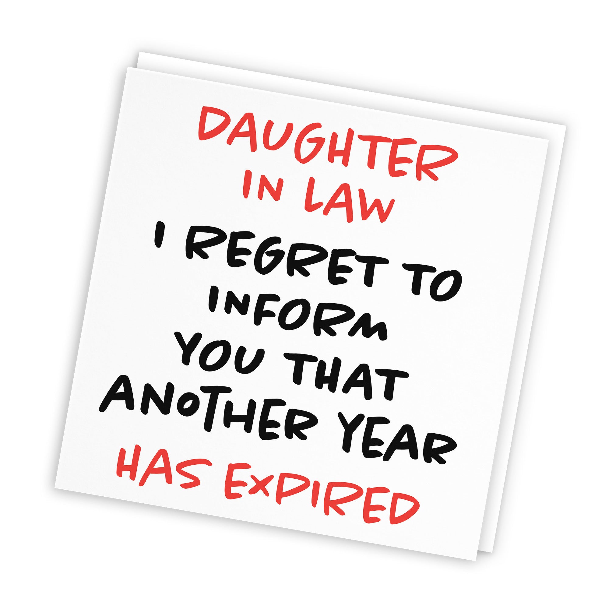 Daughter In Law Birthday Card Funny Retro - Default Title (TH03228)