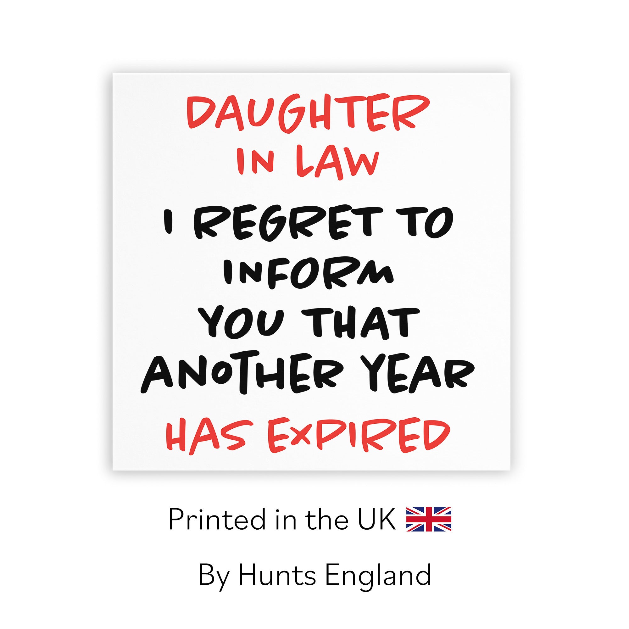 Daughter In Law Birthday Card Funny Retro - Default Title (TH03228)