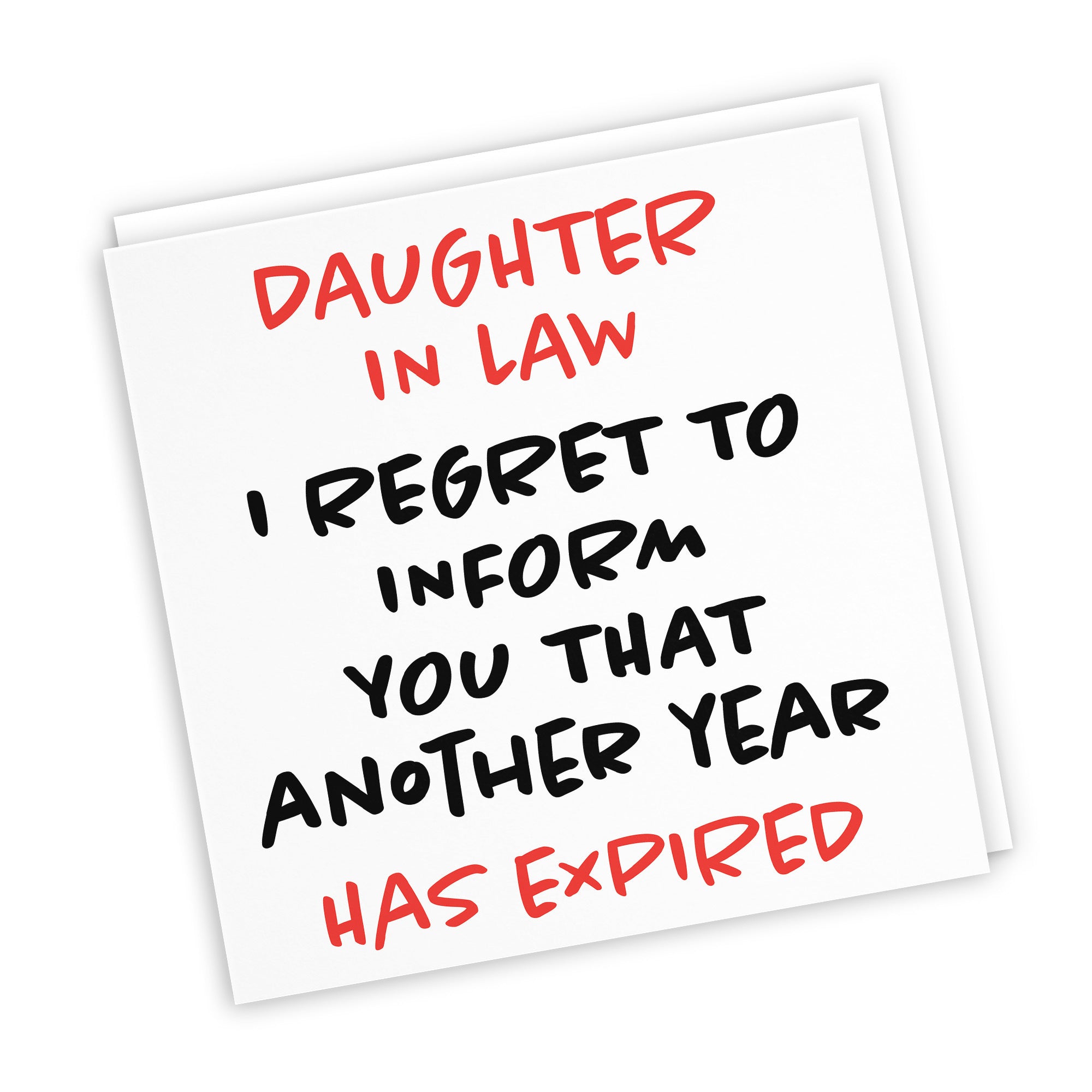 Daughter In Law Birthday Card Funny Retro - Default Title (TH03228)