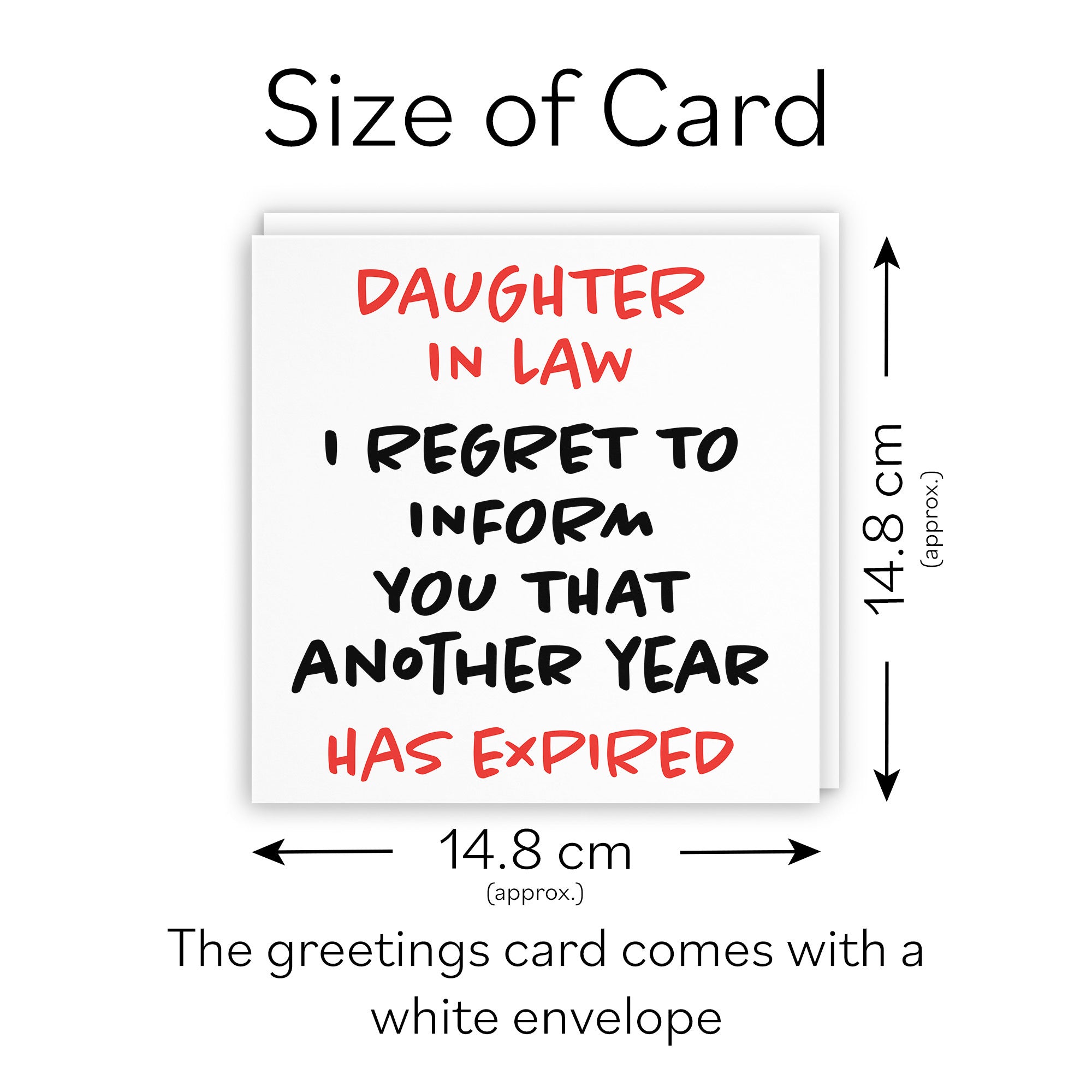 Daughter In Law Birthday Card Funny Retro - Default Title (TH03228)