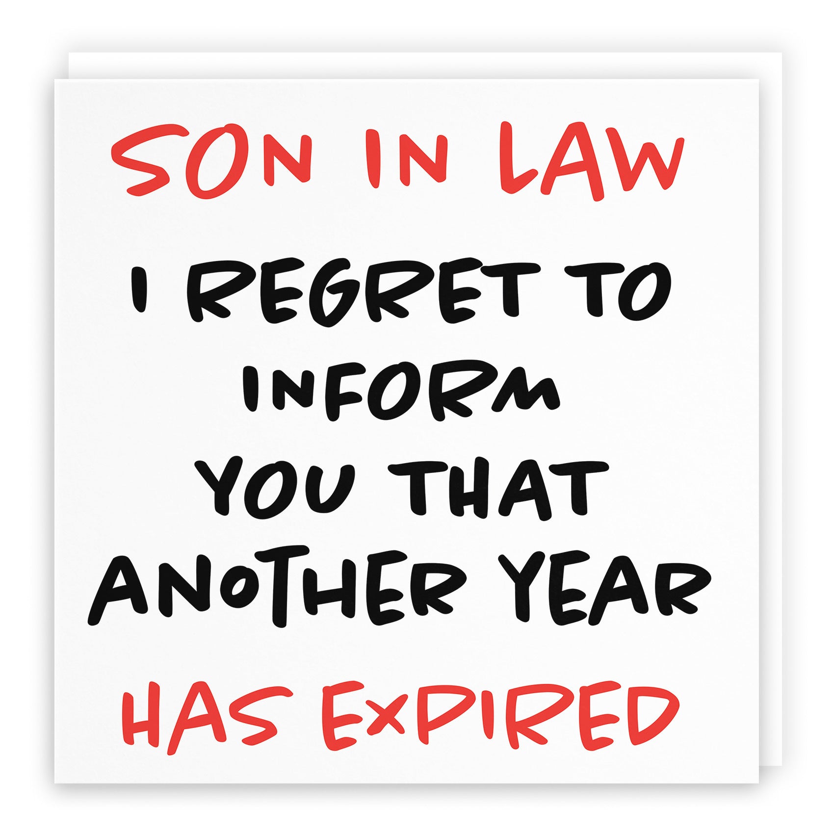 Son In Law Birthday Card Funny Retro - Default Title (TH03229)