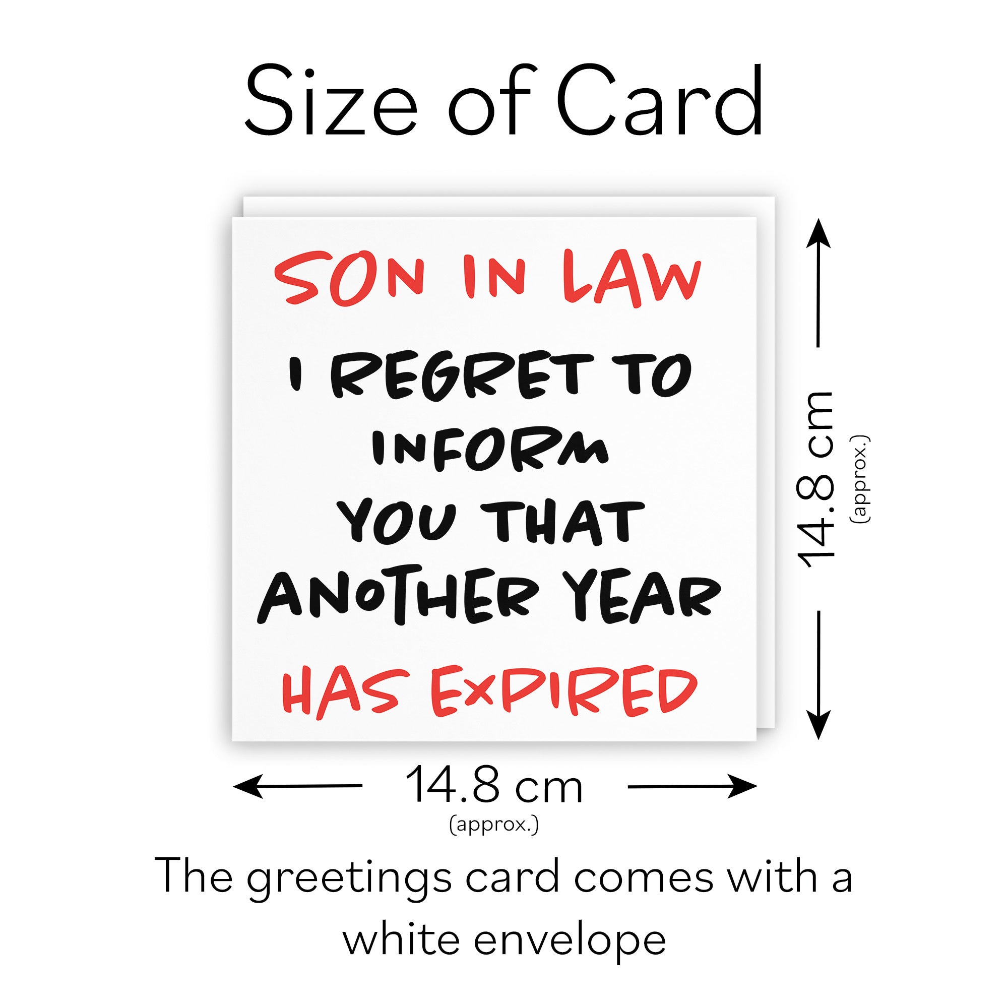 Son In Law Birthday Card Funny Retro - Default Title (TH03229)