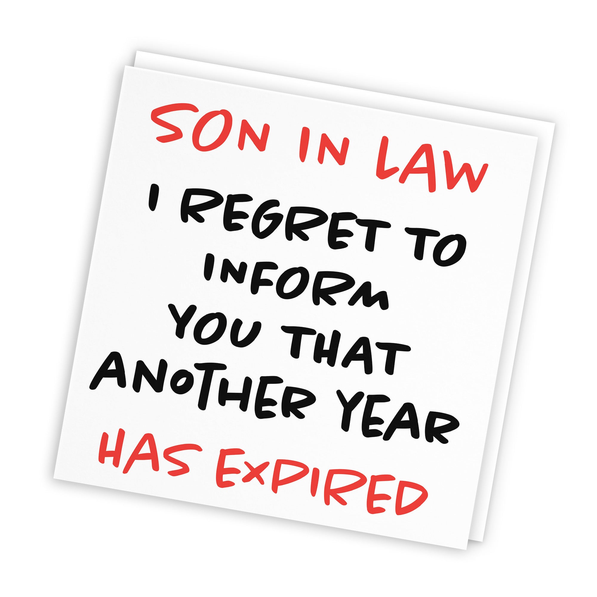 Son In Law Birthday Card Funny Retro - Default Title (TH03229)
