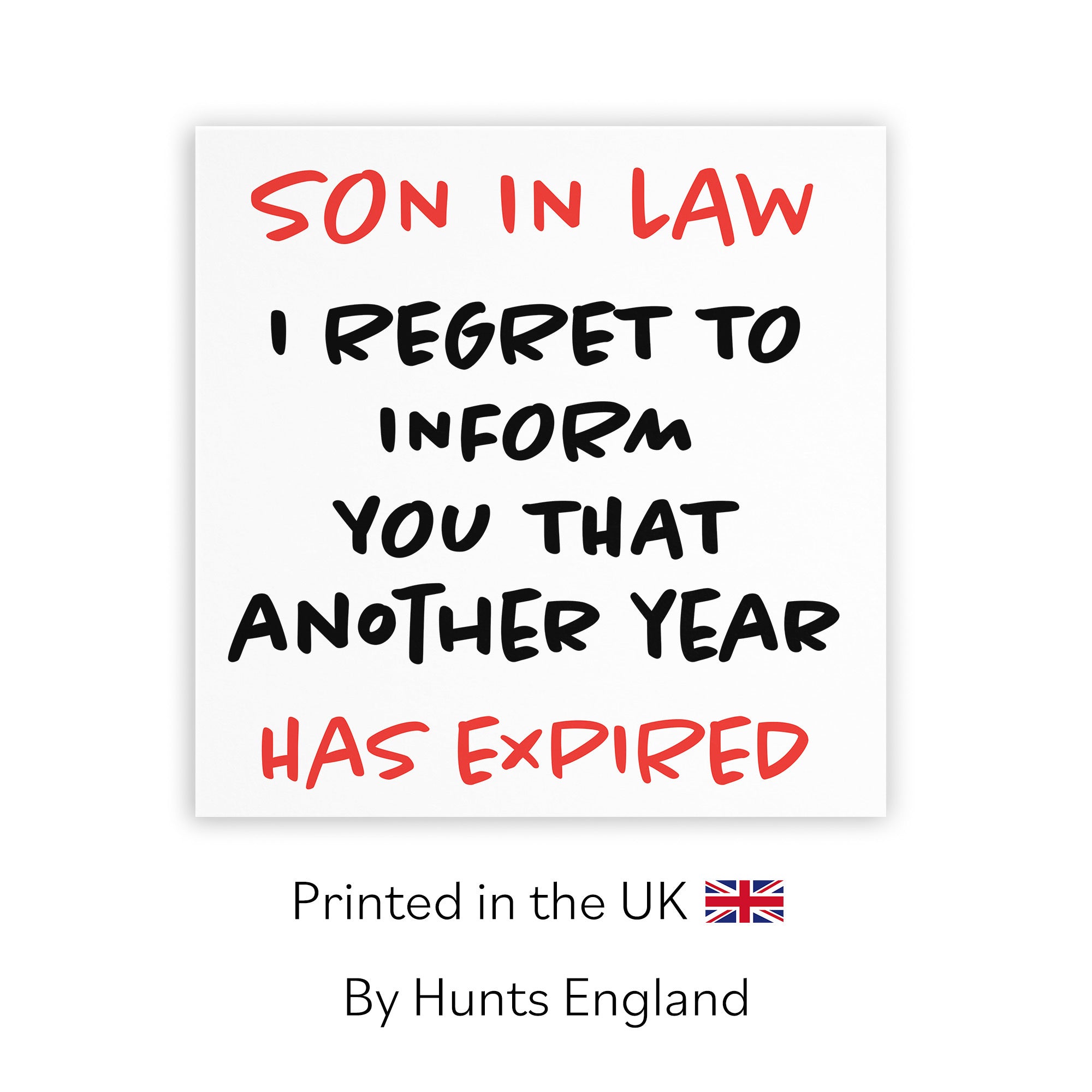 Son In Law Birthday Card Funny Retro - Default Title (TH03229)