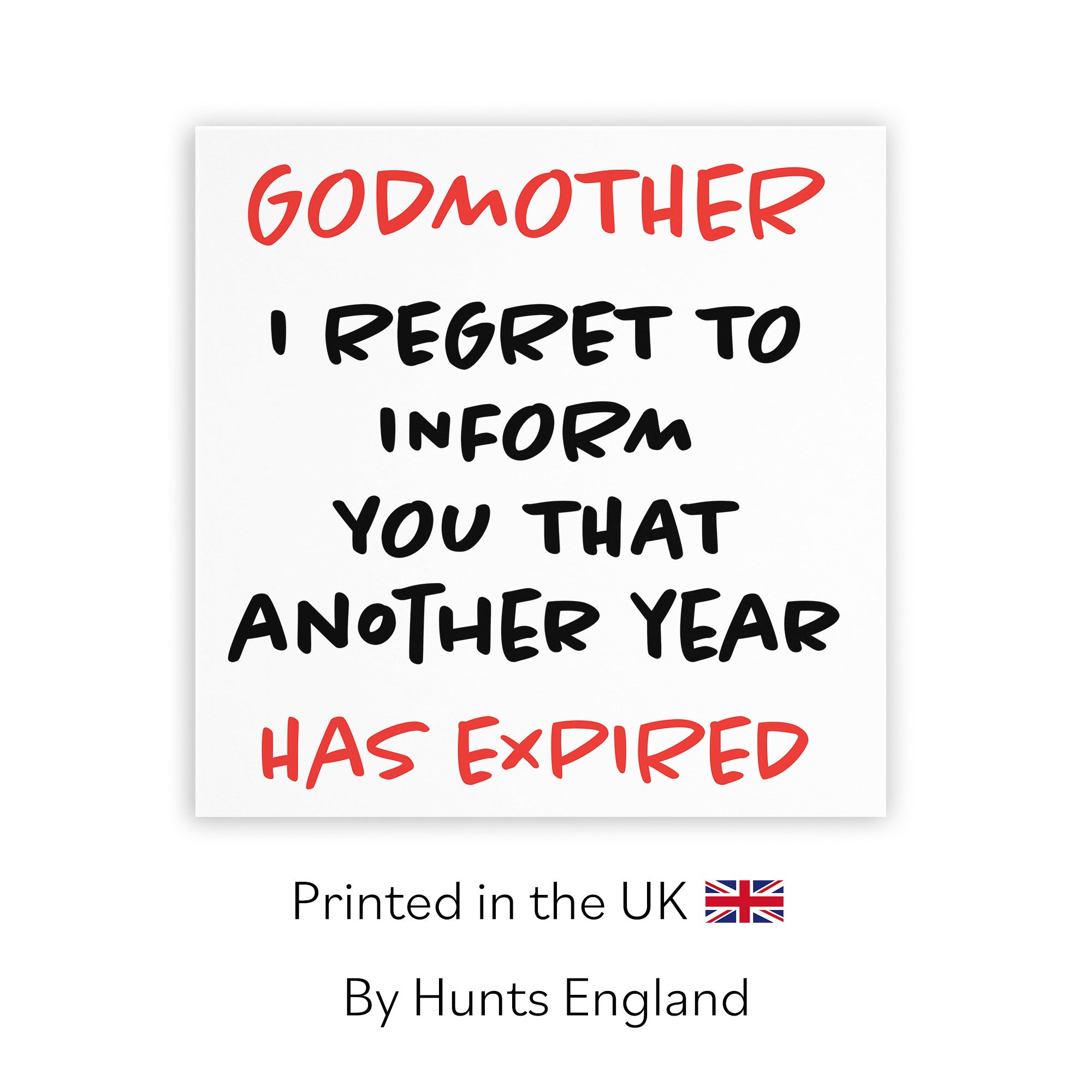 Godmother Birthday Card Funny Retro - Default Title (TH03230)