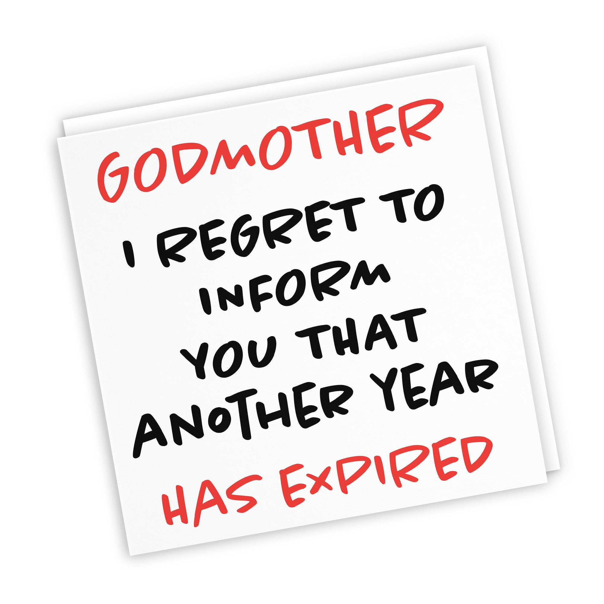 Godmother Birthday Card Funny Retro - Default Title (TH03230)