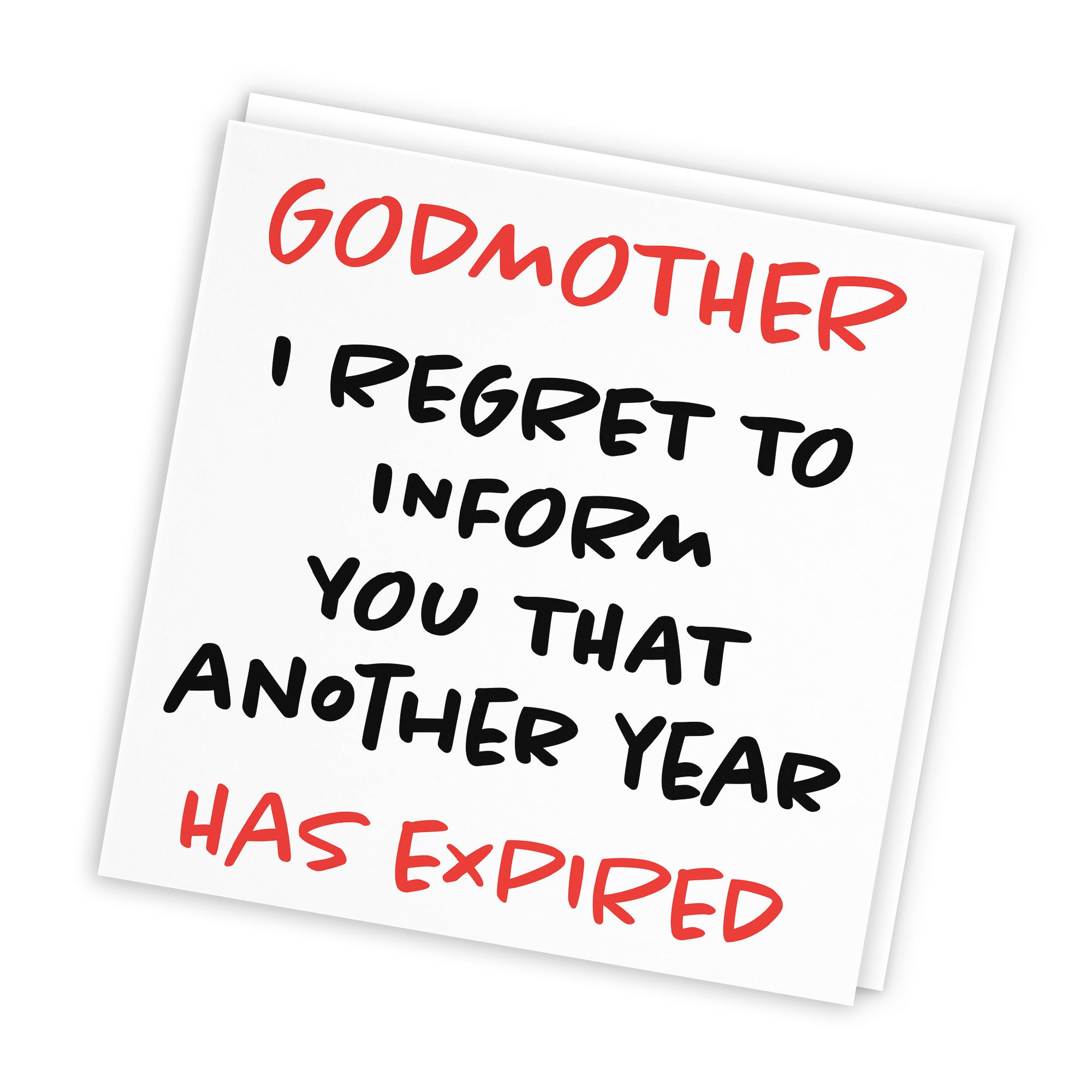 Godmother Birthday Card Funny Retro - Default Title (TH03230)