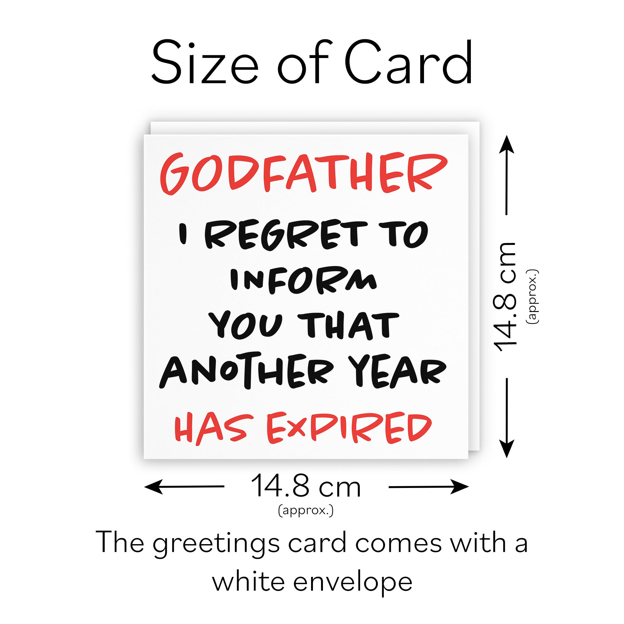 Godfather Birthday Card Funny Retro - Default Title (TH03231)