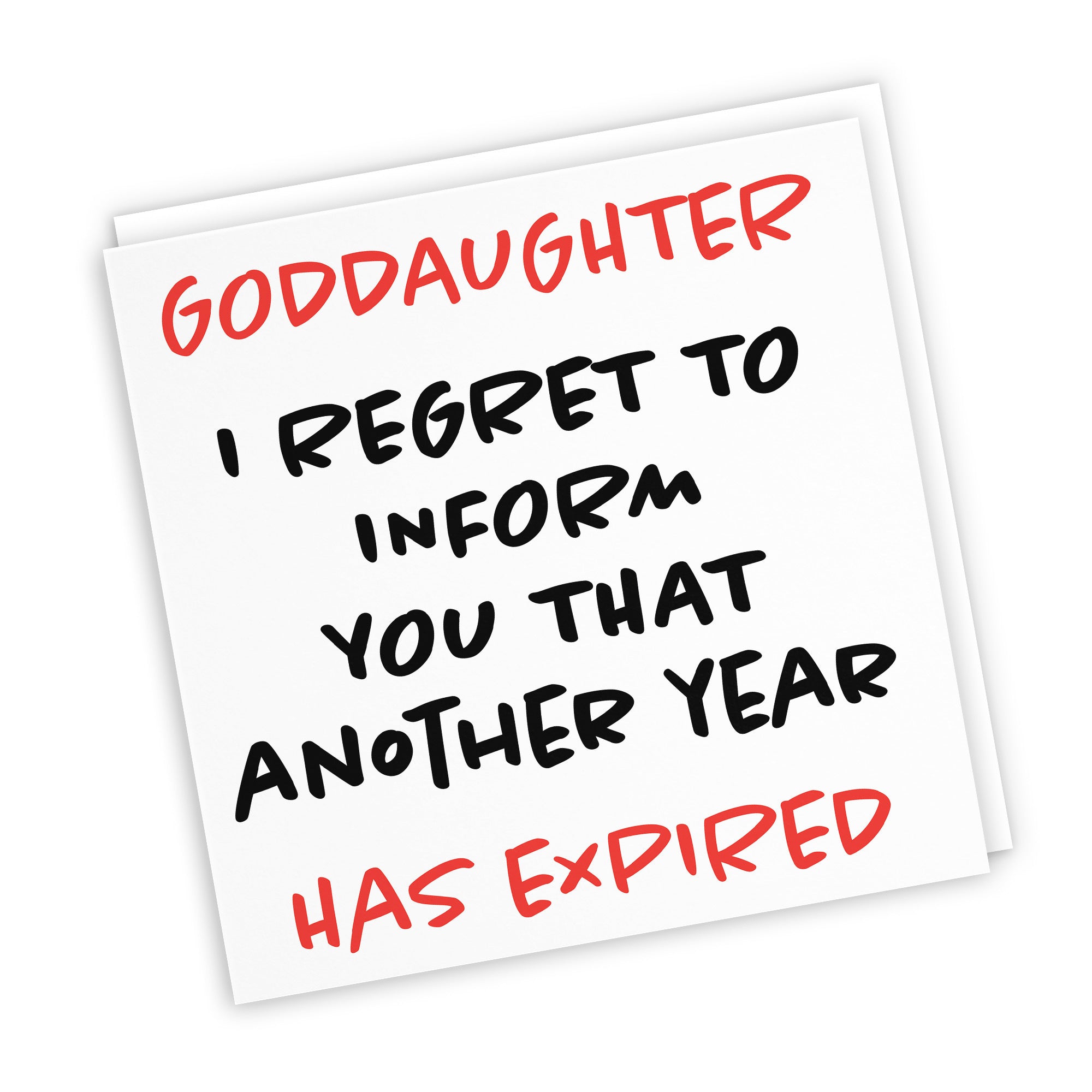 Goddaughter Birthday Card Funny Retro - Default Title (TH03232)