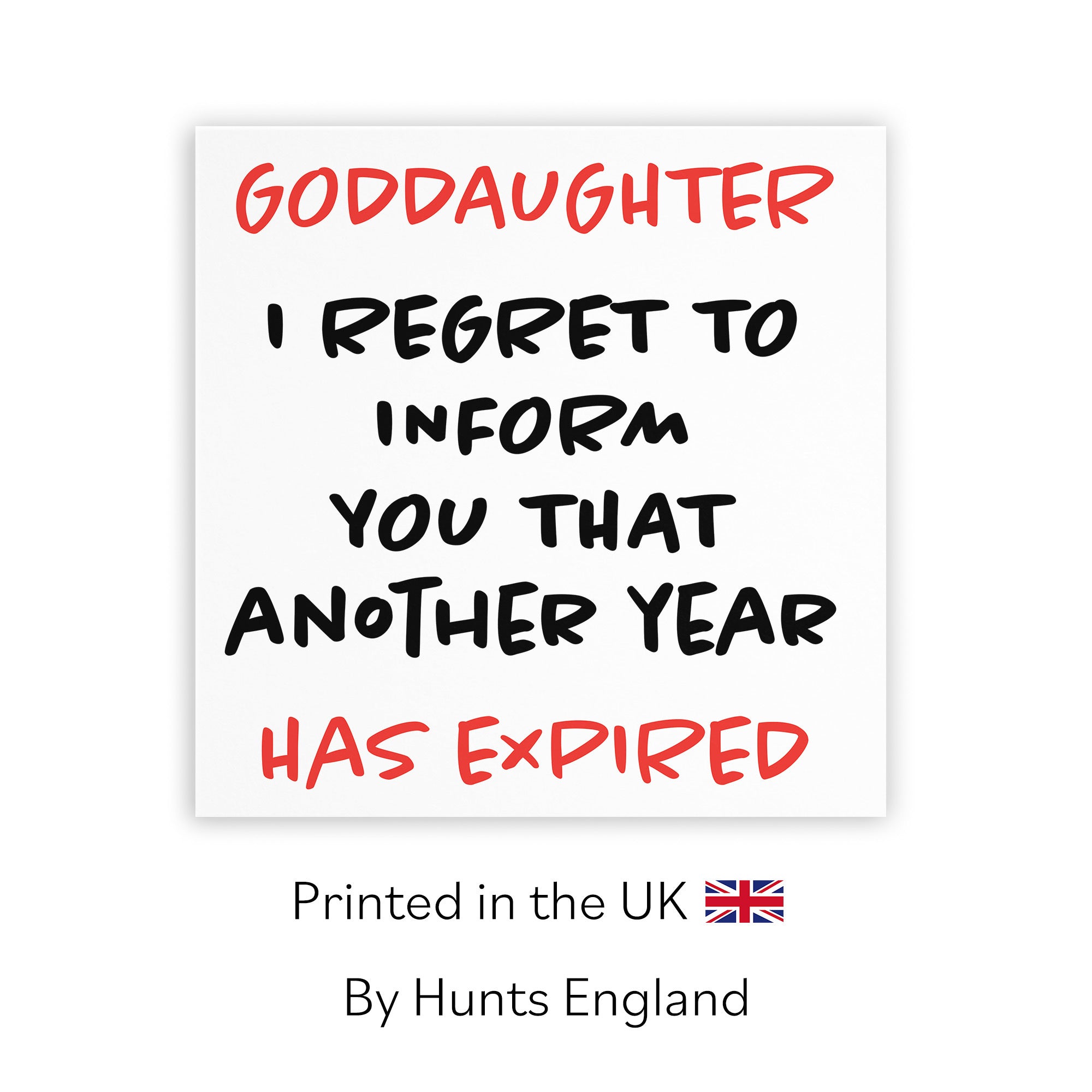 Goddaughter Birthday Card Funny Retro - Default Title (TH03232)