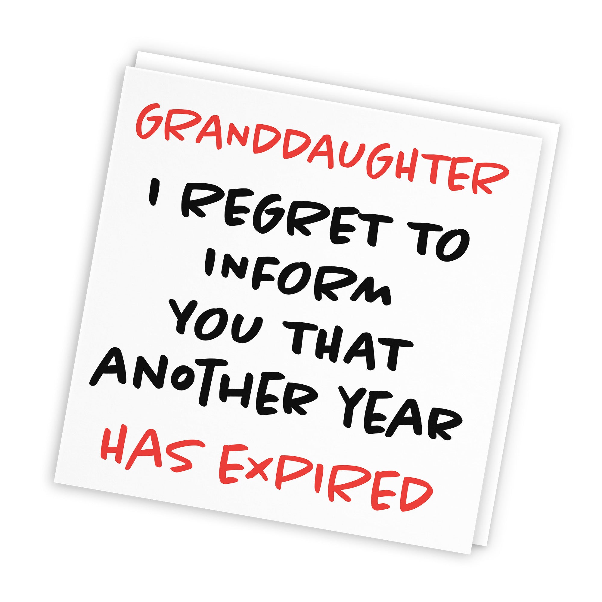 Granddaughter Birthday Card Funny Retro - Default Title (TH03233)