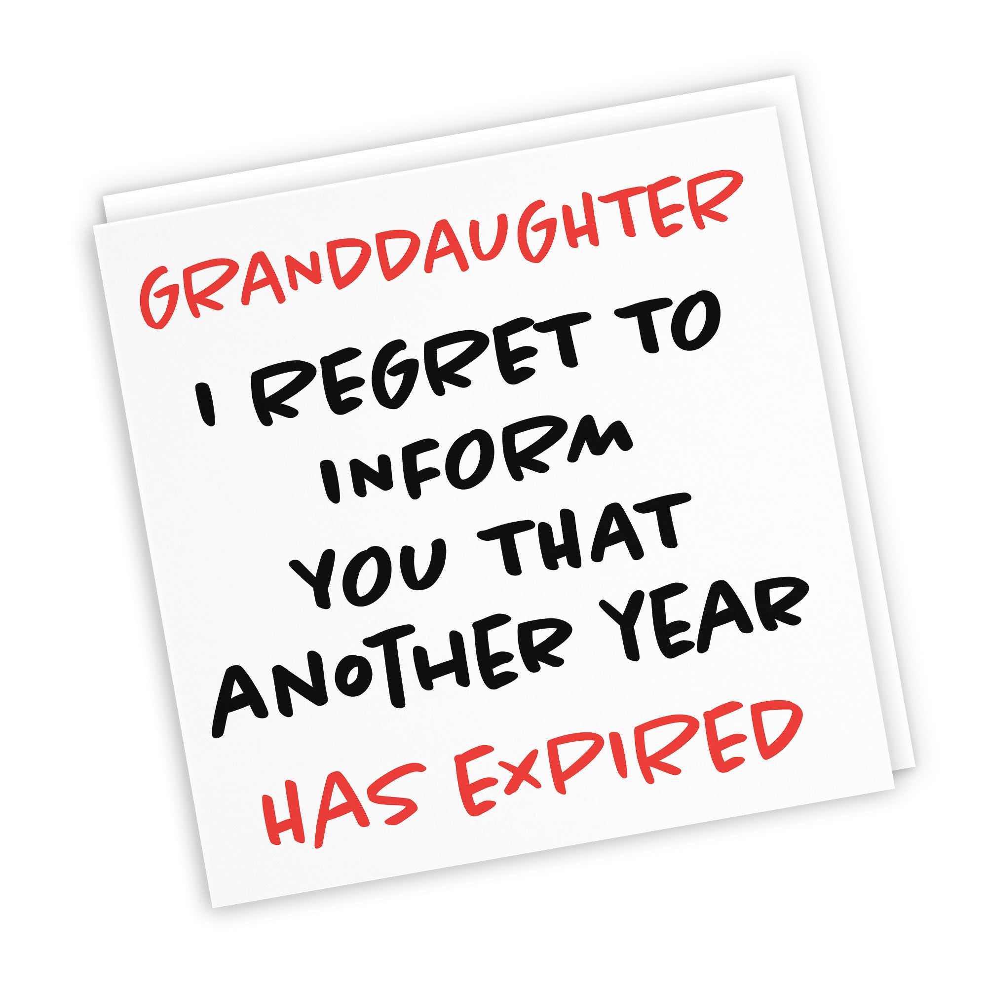 Granddaughter Birthday Card Funny Retro - Default Title (TH03233)