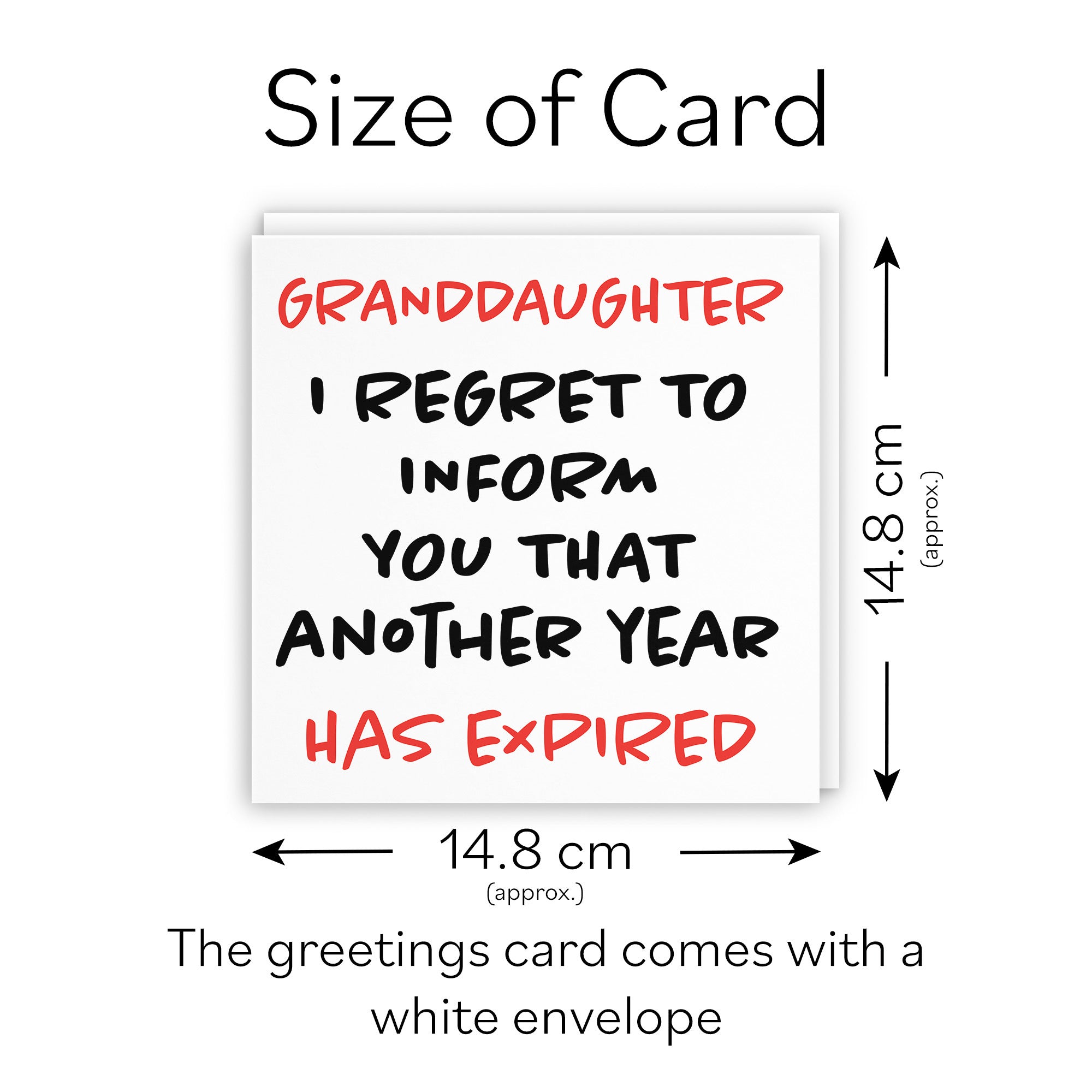 Granddaughter Birthday Card Funny Retro - Default Title (TH03233)