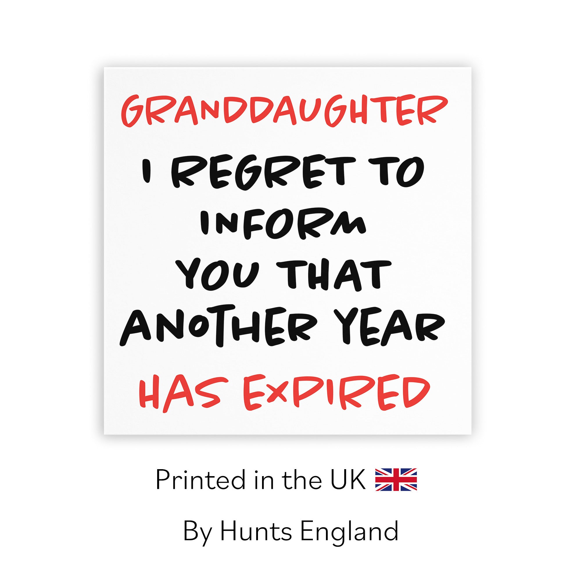 Granddaughter Birthday Card Funny Retro - Default Title (TH03233)