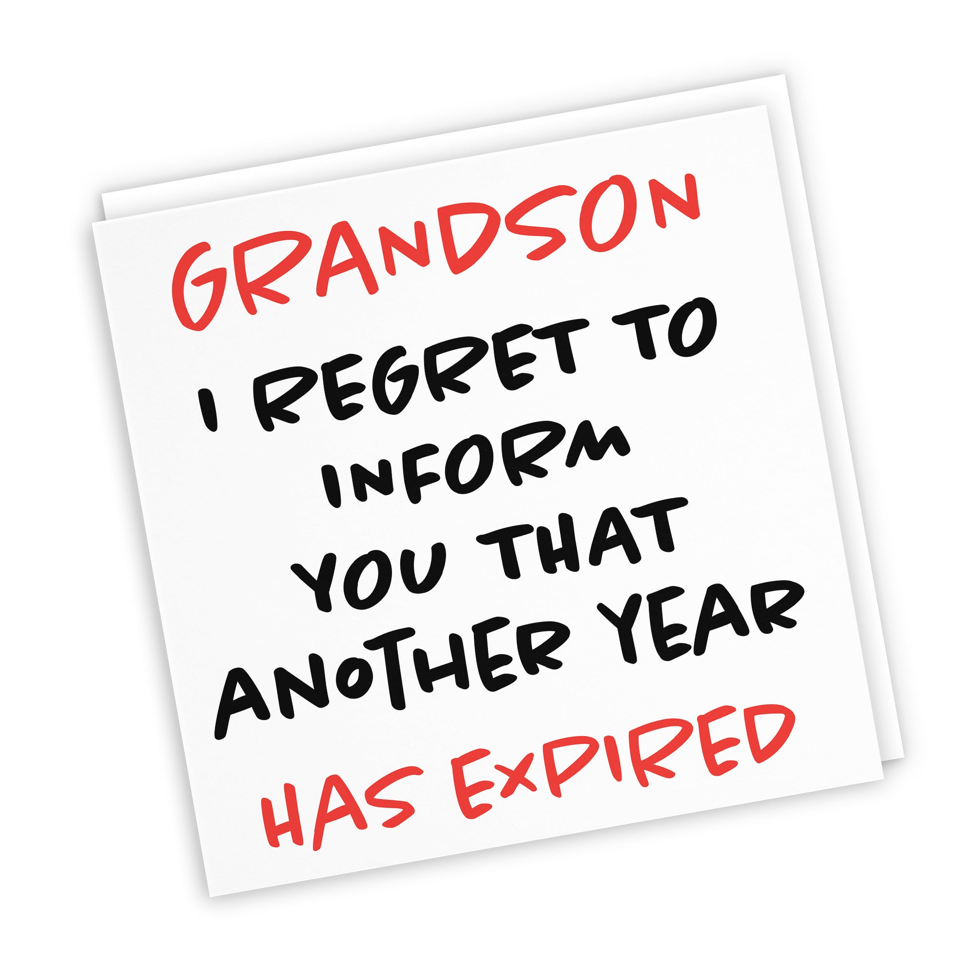 Grandson Birthday Card Funny Retro - Default Title (TH03234)