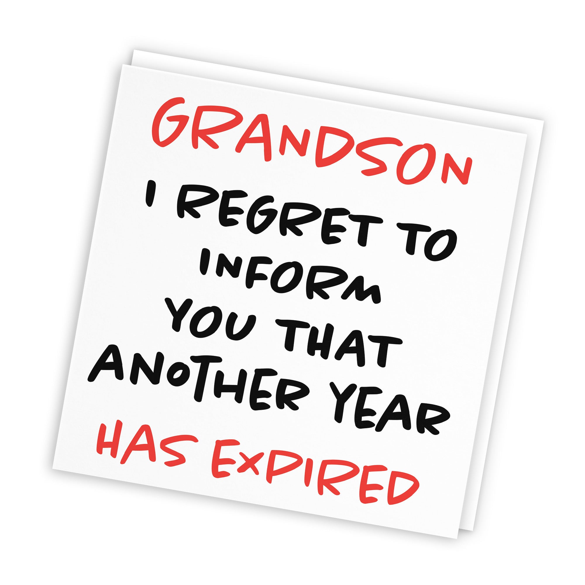 Grandson Birthday Card Funny Retro - Default Title (TH03234)
