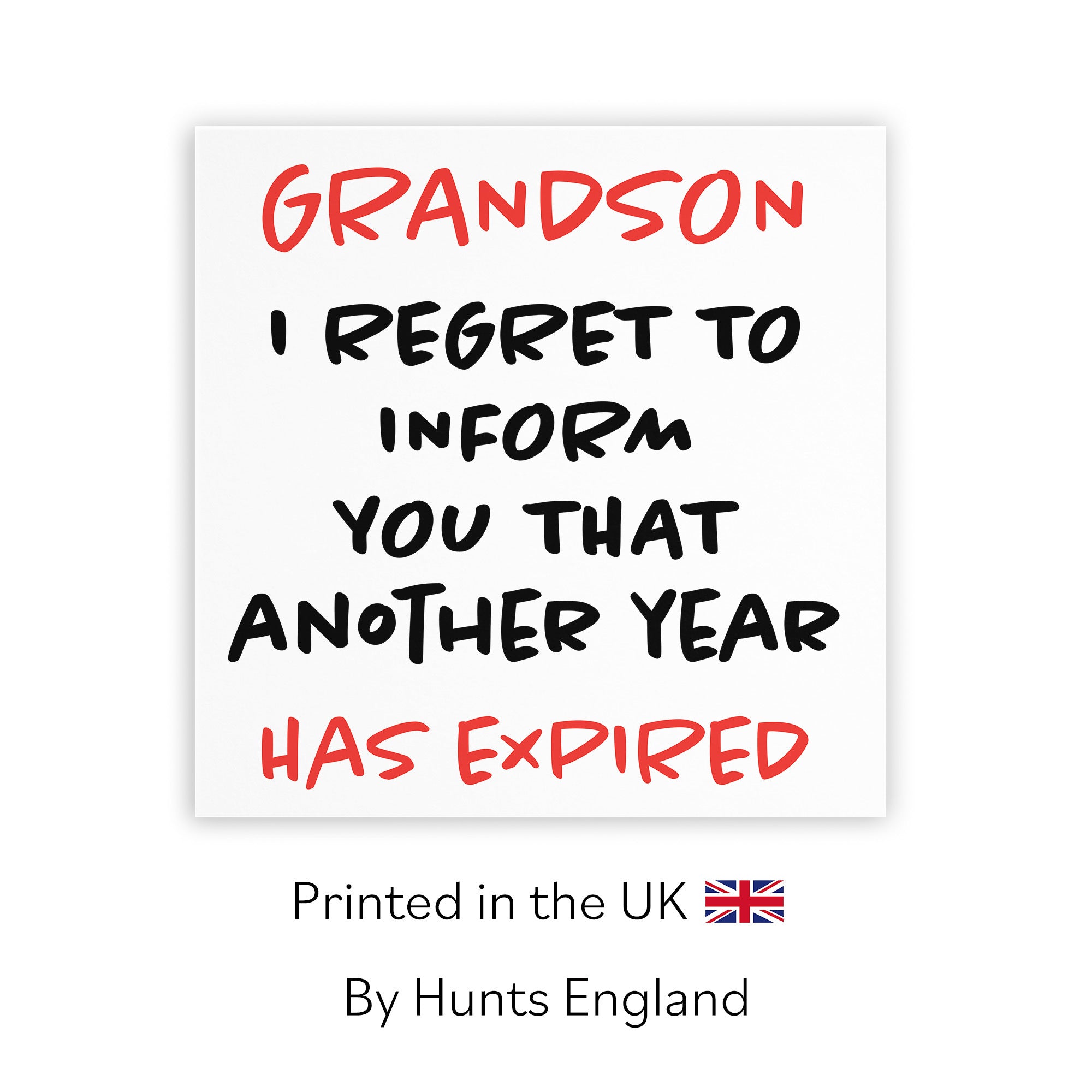 Grandson Birthday Card Funny Retro - Default Title (TH03234)