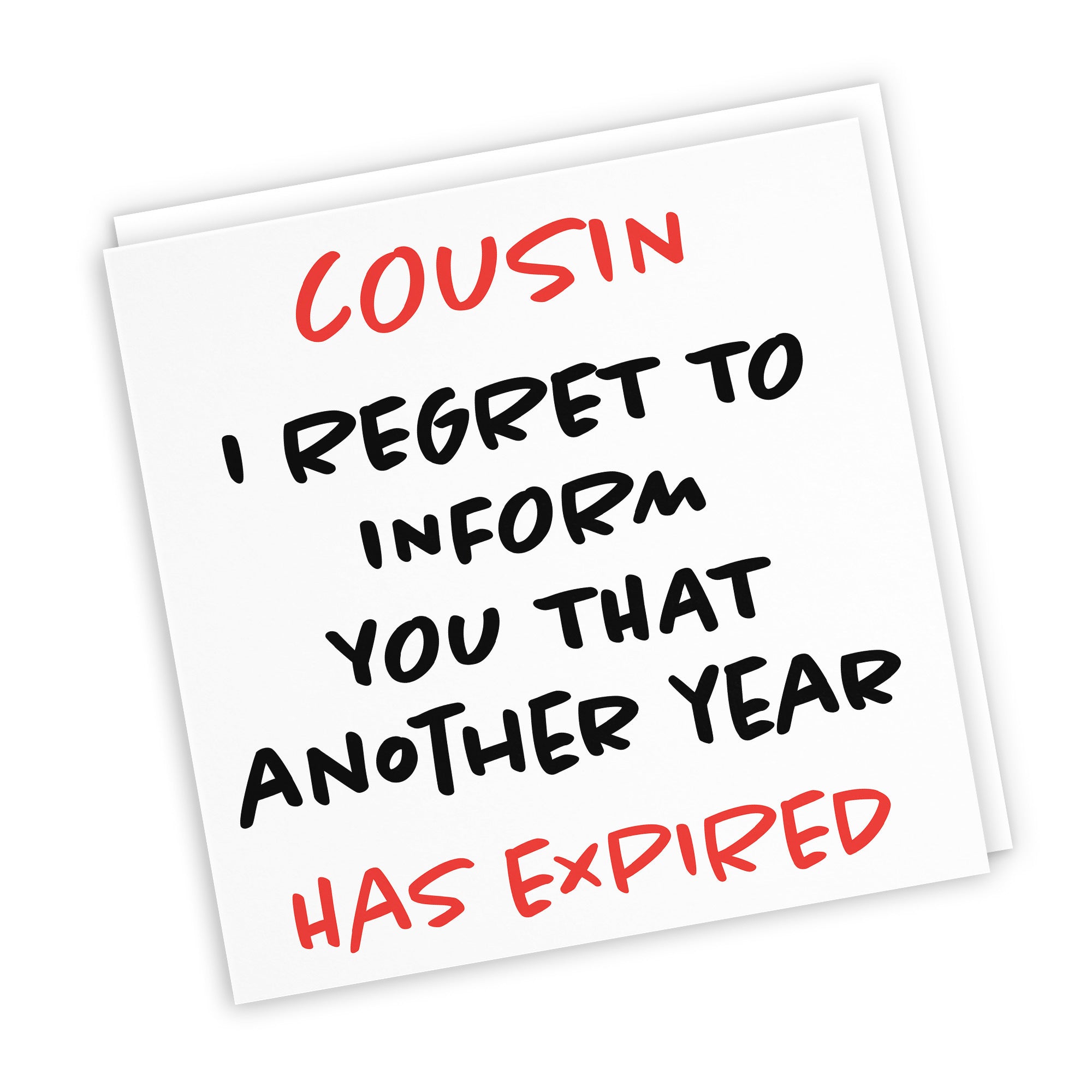 Cousin Birthday Card Funny Retro - Default Title (TH03235)