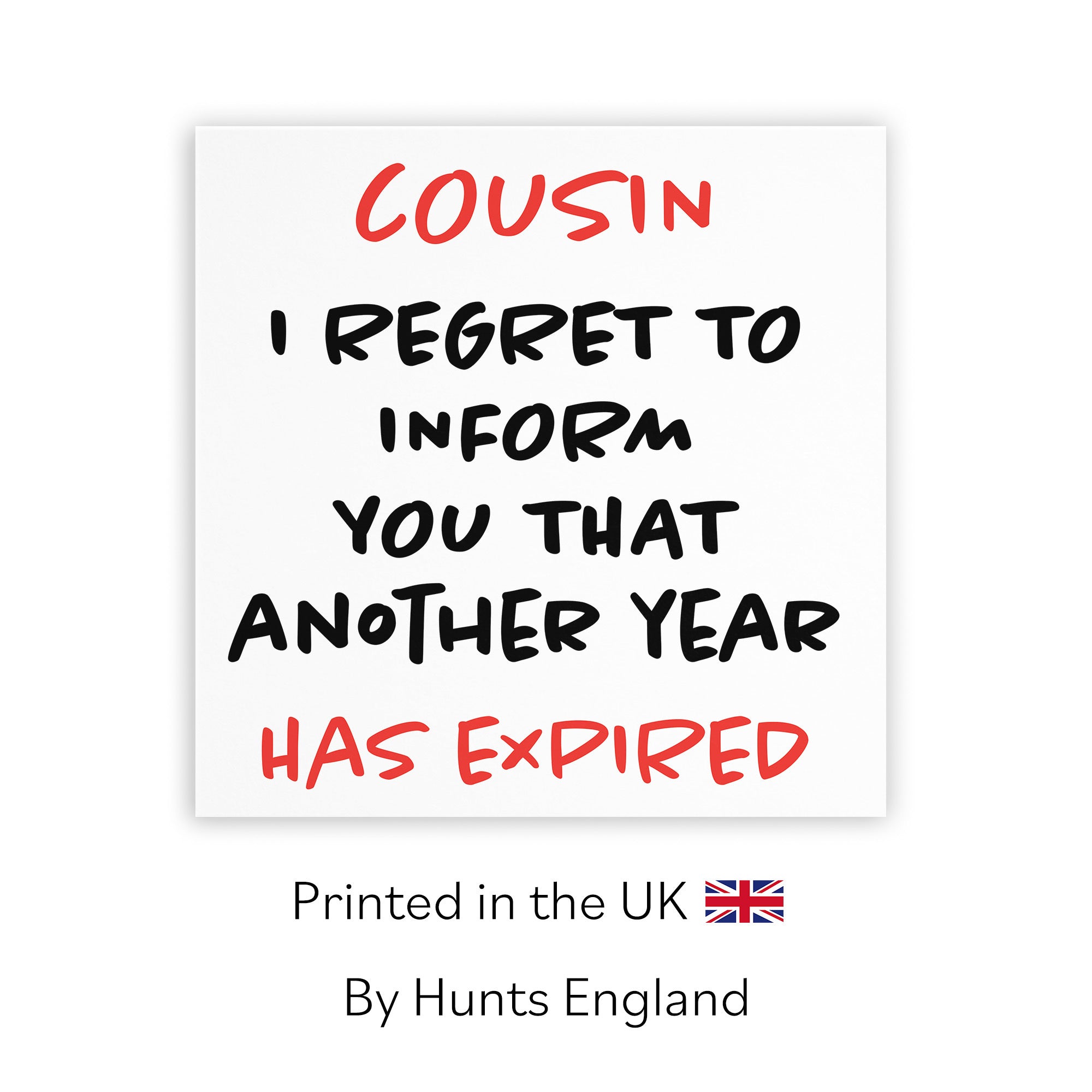 Cousin Birthday Card Funny Retro - Default Title (TH03235)