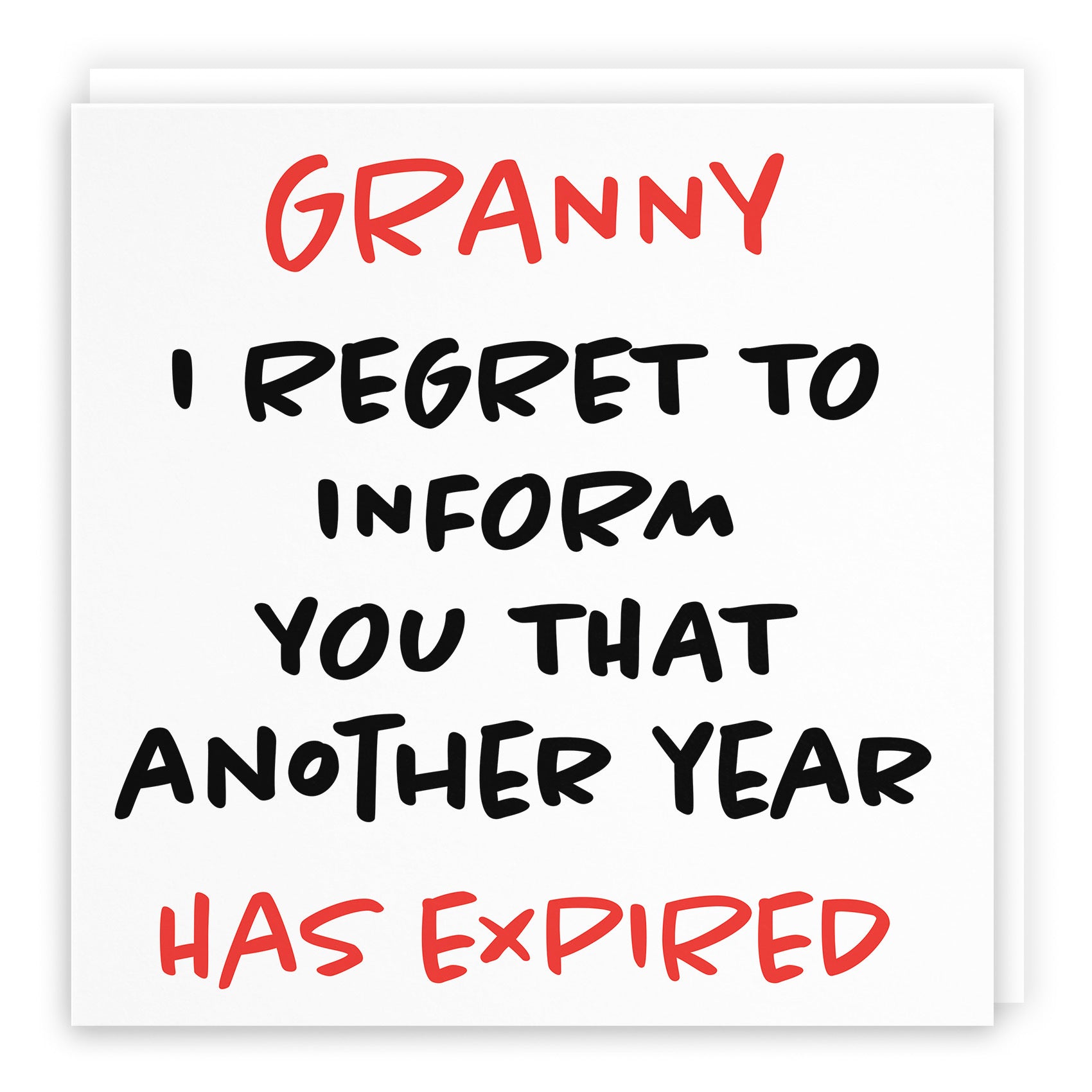 Granny Birthday Card Funny Retro - Default Title (TH03236)