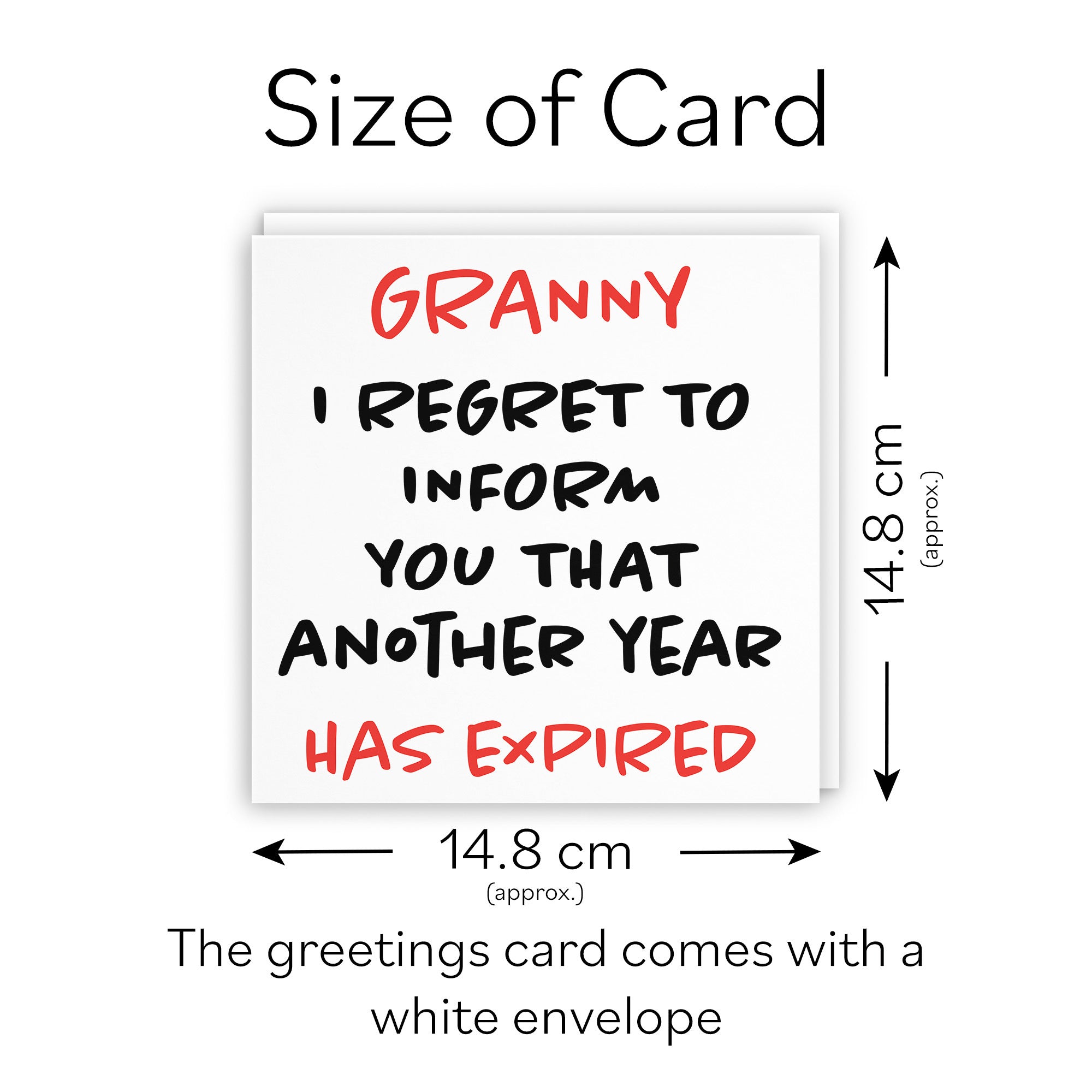 Granny Birthday Card Funny Retro - Default Title (TH03236)