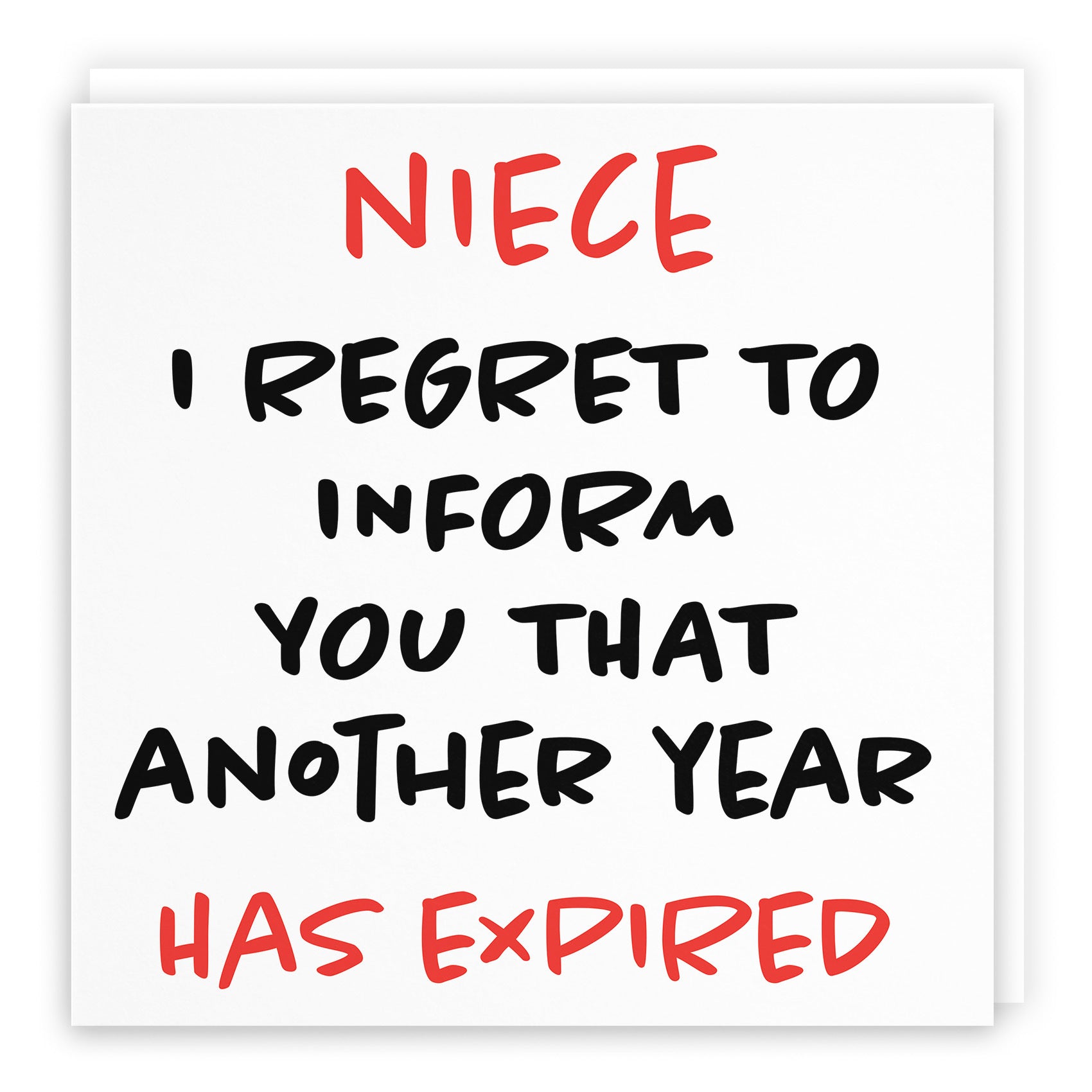 Niece Birthday Card Funny Retro - Default Title (TH03237)