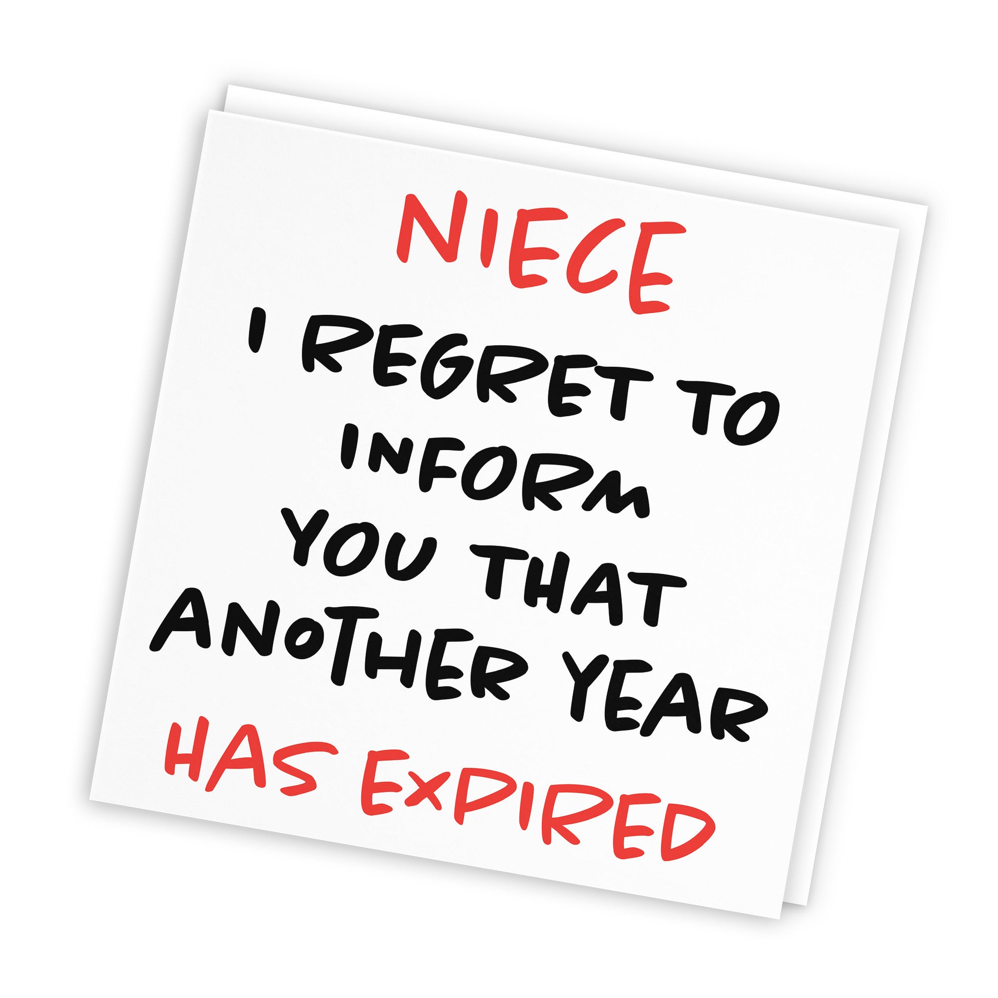 Niece Birthday Card Funny Retro - Default Title (TH03237)