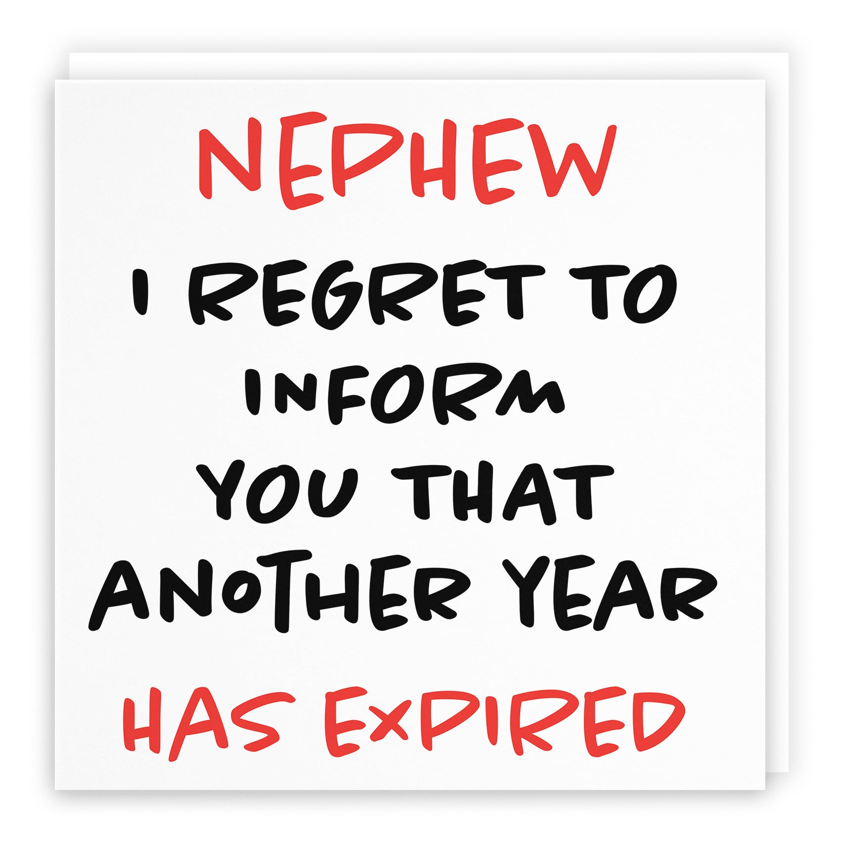 Nephew Birthday Card Funny Retro - Default Title (TH03238)