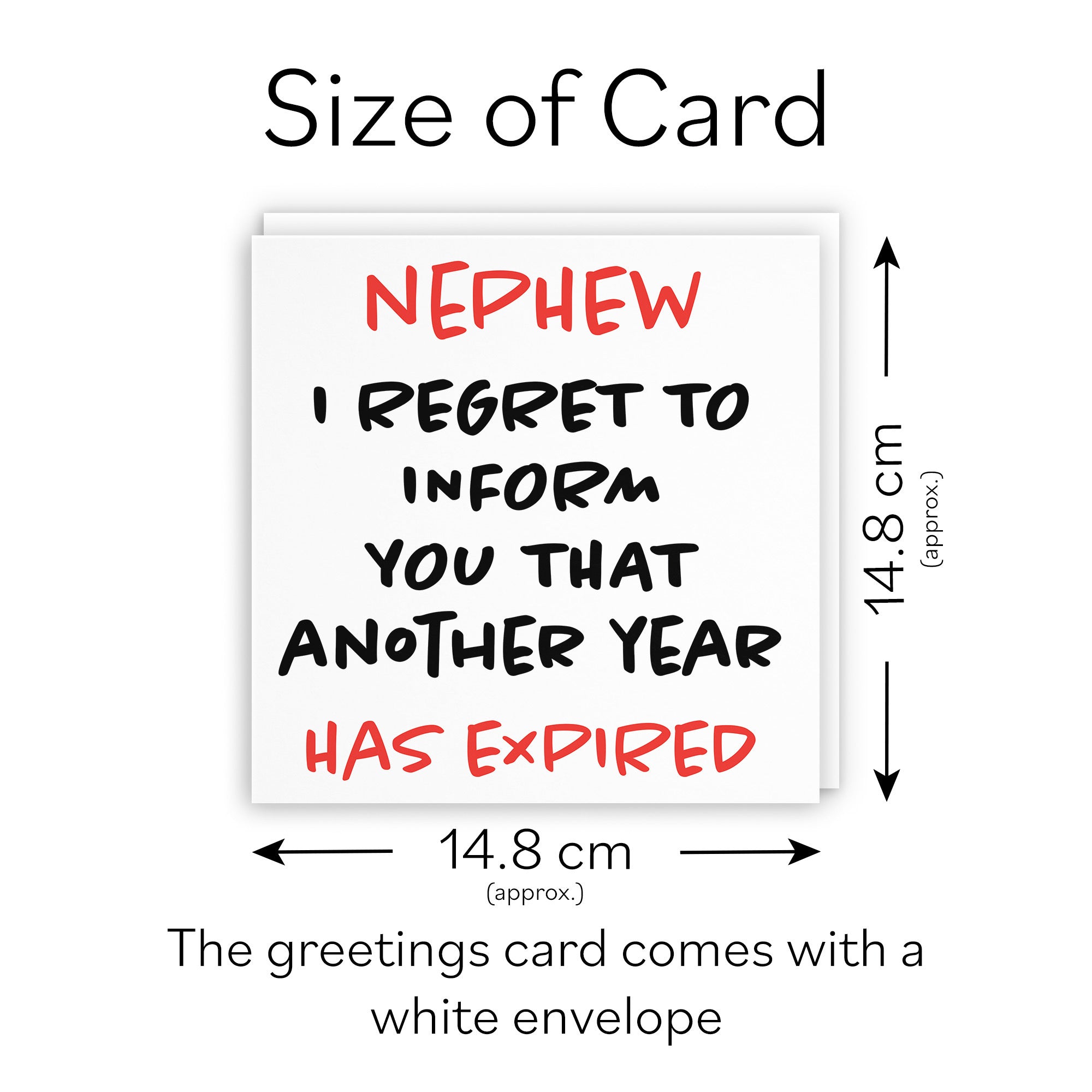 Nephew Birthday Card Funny Retro - Default Title (TH03238)