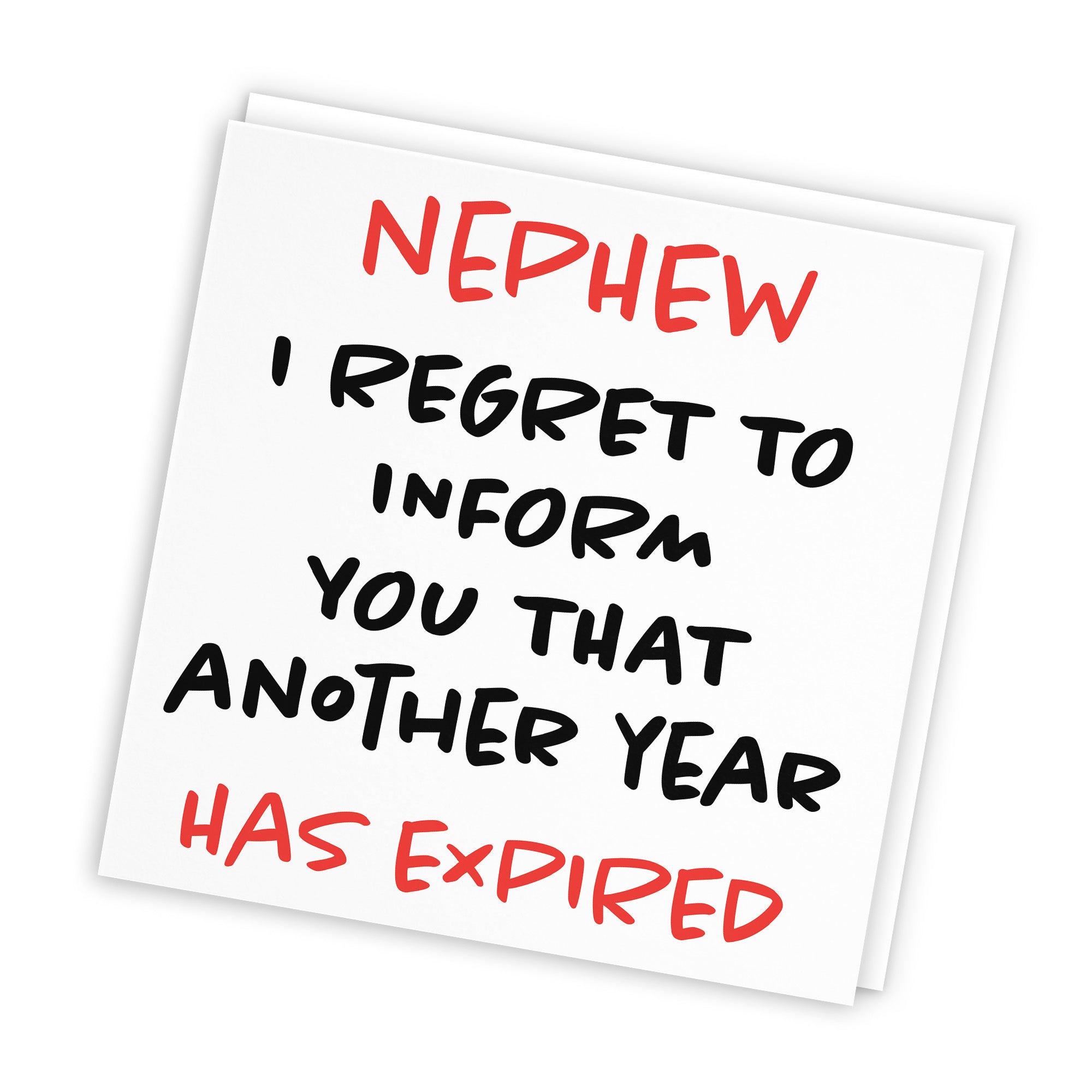 Nephew Birthday Card Funny Retro - Default Title (TH03238)