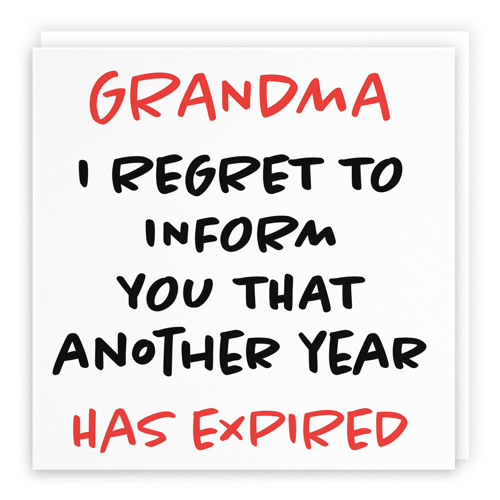 Grandma Birthday Card Funny Retro - Default Title (TH03239)