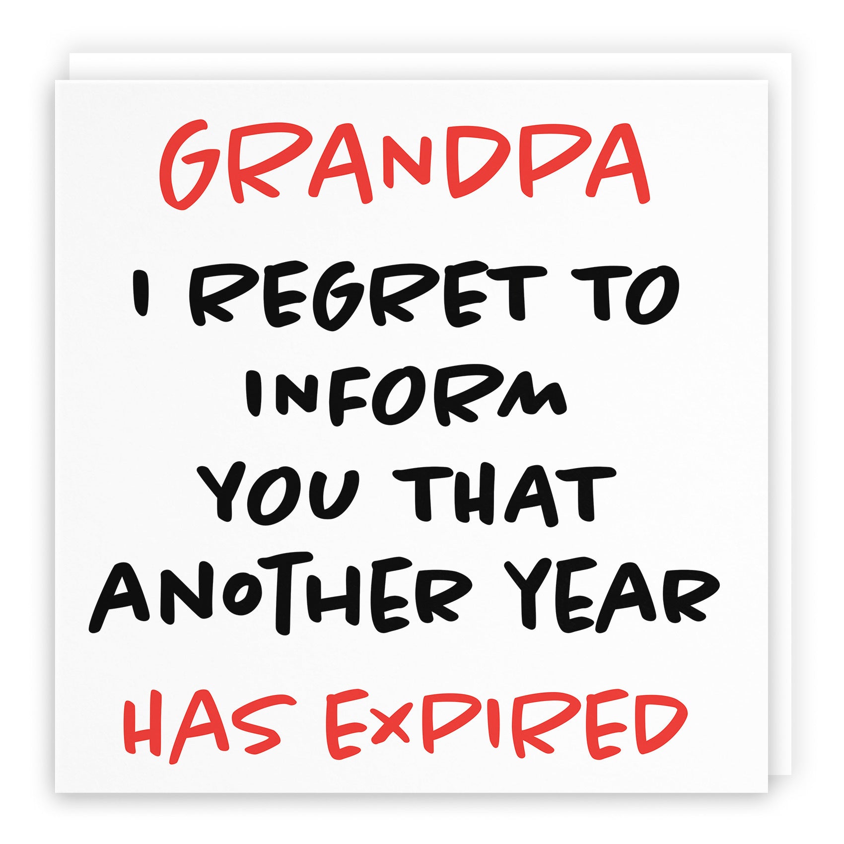 Grandpa Birthday Card Funny Retro - Default Title (TH03240)