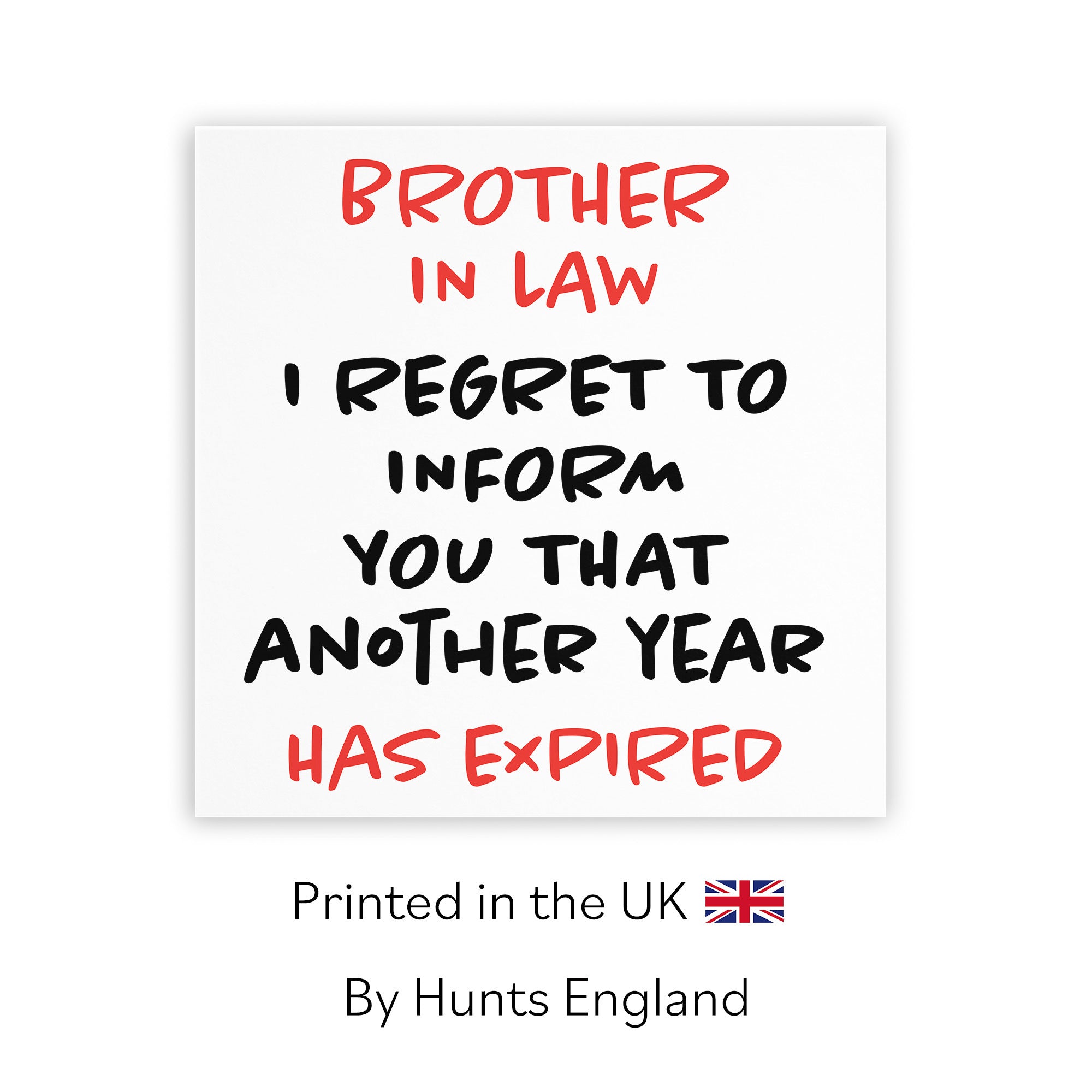 Brother In Law Birthday Card Funny Retro - Default Title (TH03241)