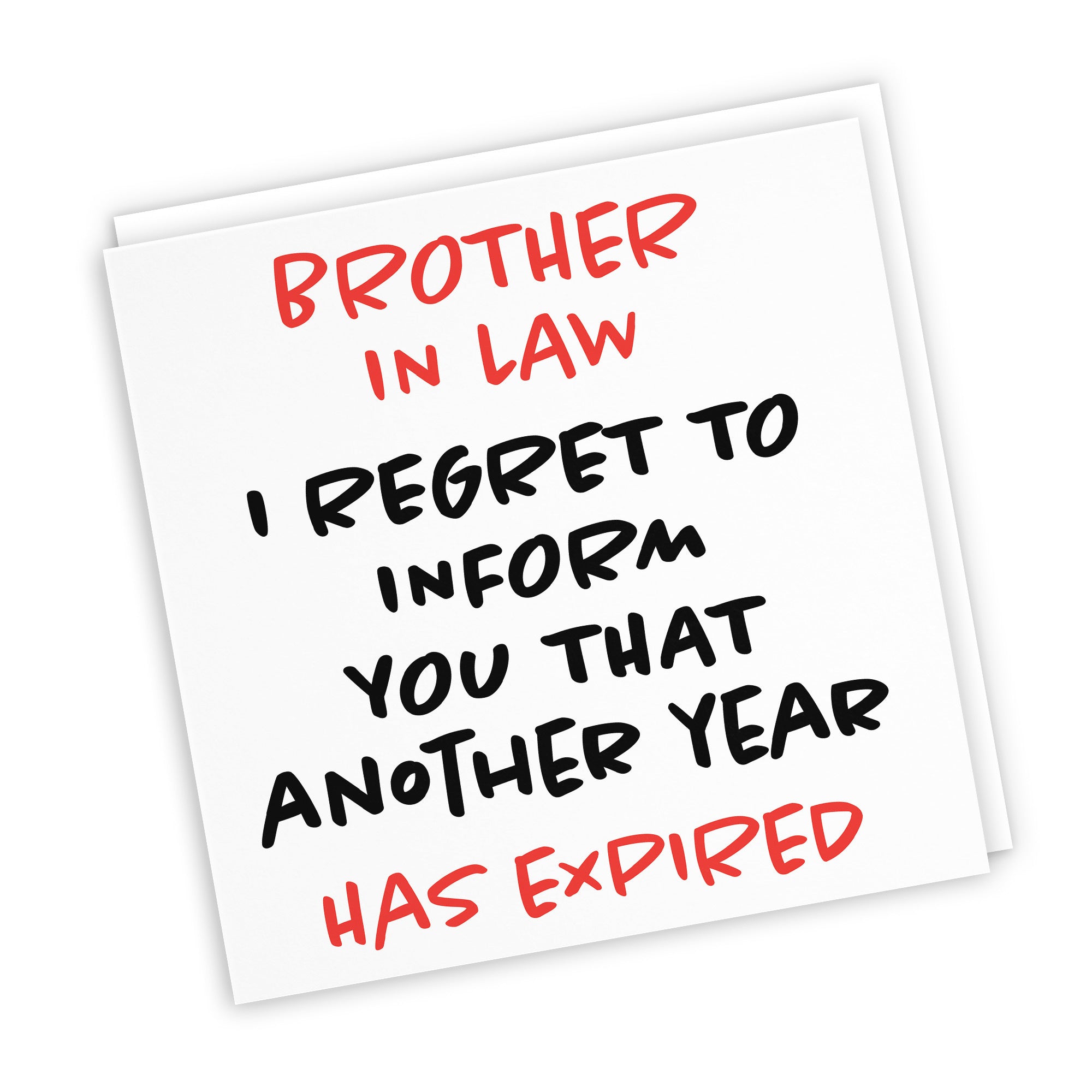 Brother In Law Birthday Card Funny Retro - Default Title (TH03241)