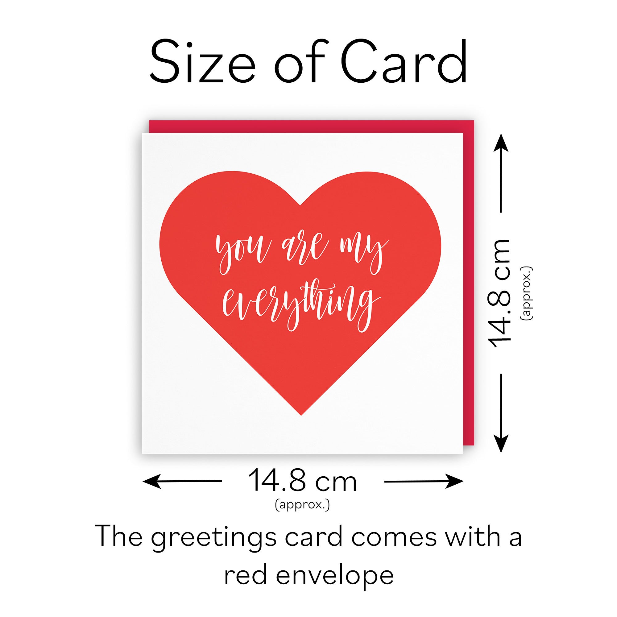 You Are My Everything Card Love Heart - Default Title (TH03289)