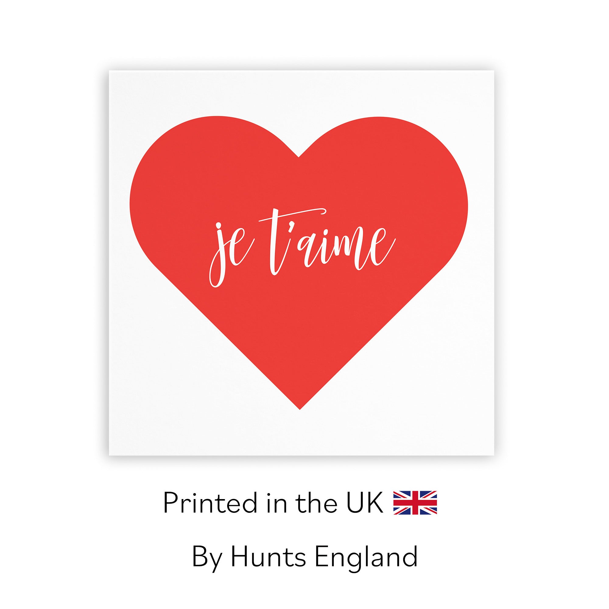 Je t'aime Card Love Heart - Default Title (TH03291)