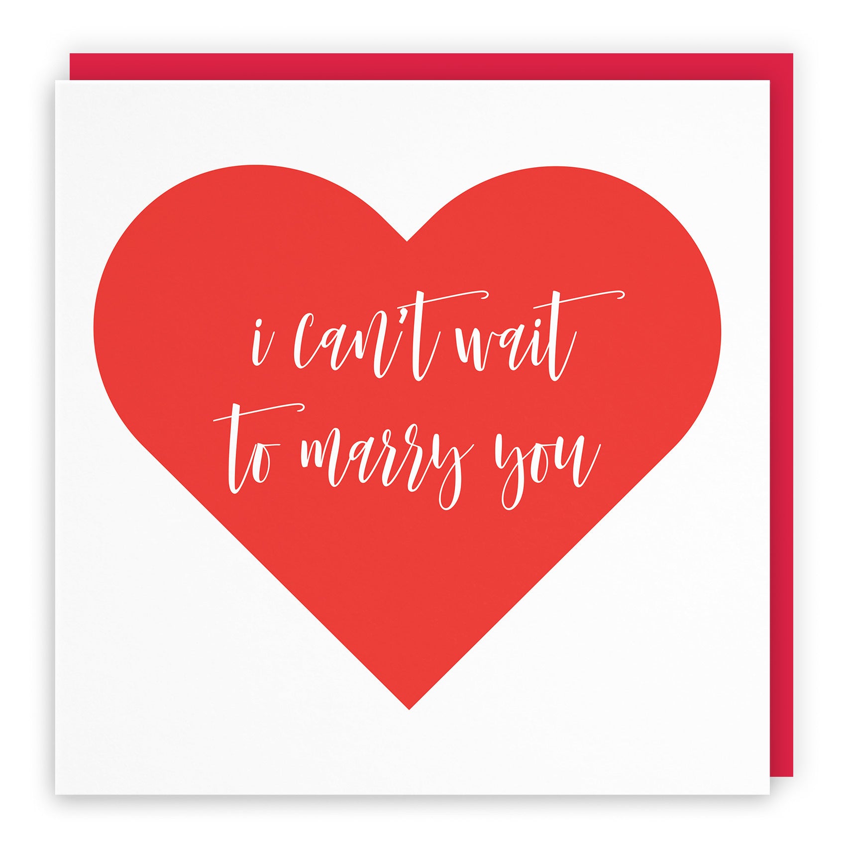 I Can't Wait To Marry You Card Love Heart - Default Title (TH03292)