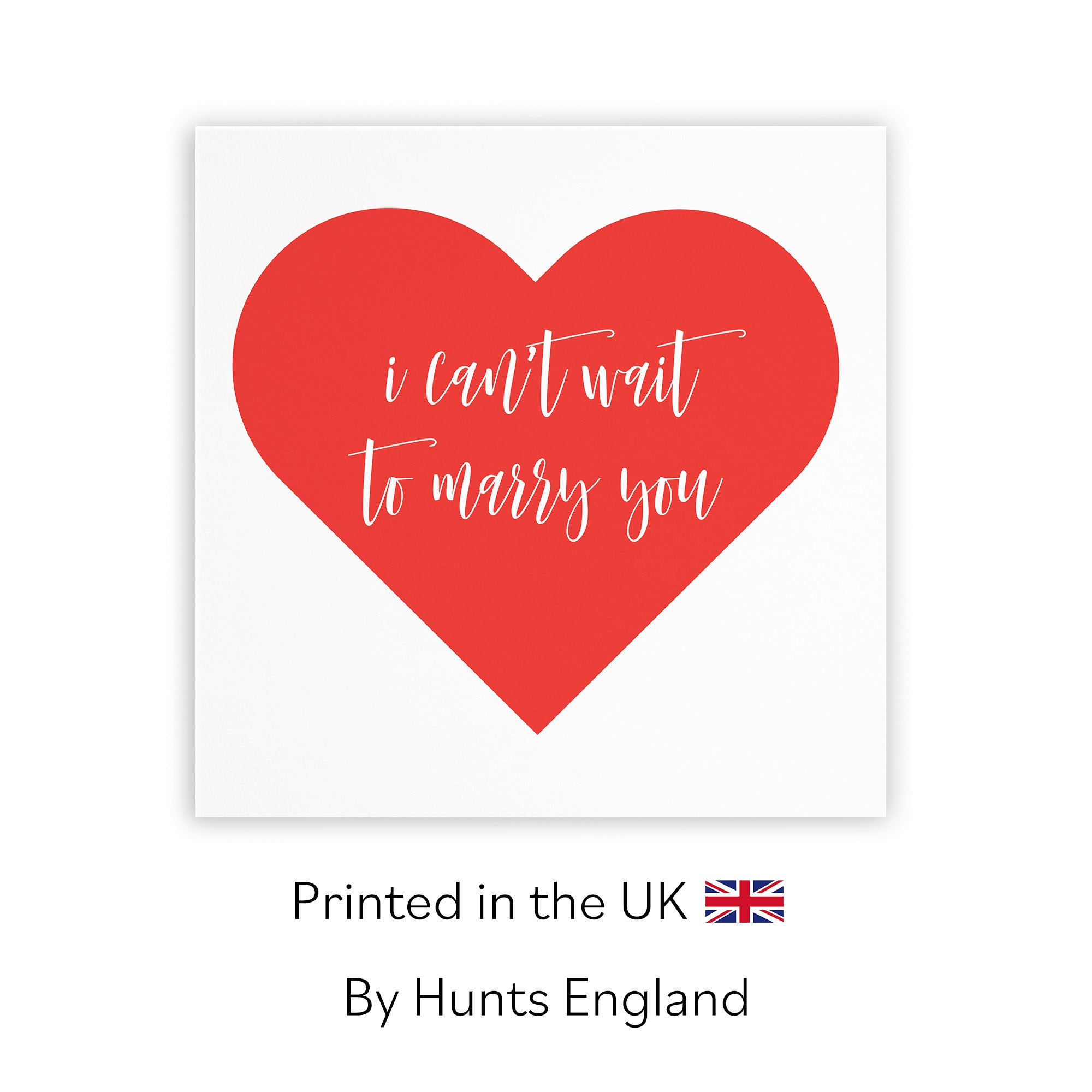 I Can't Wait To Marry You Card Love Heart - Default Title (TH03292)