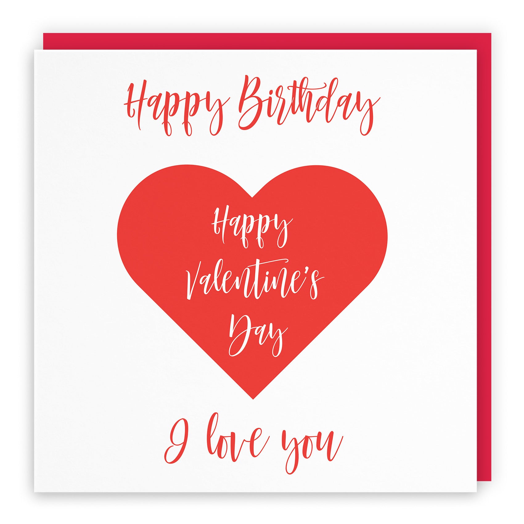 Joint Birthday Valentine's Day Card Love Heart - Default Title (TH03293)