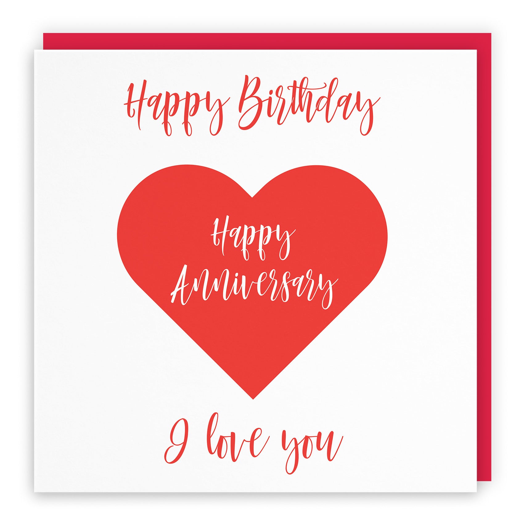 Joint Birthday Anniversary Card Love Heart - Default Title (TH03294)