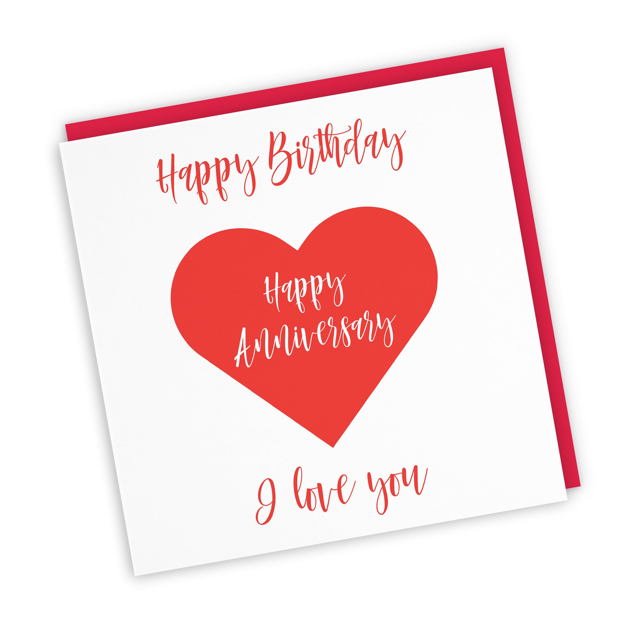 Joint Birthday Anniversary Card Love Heart - Default Title (TH03294)